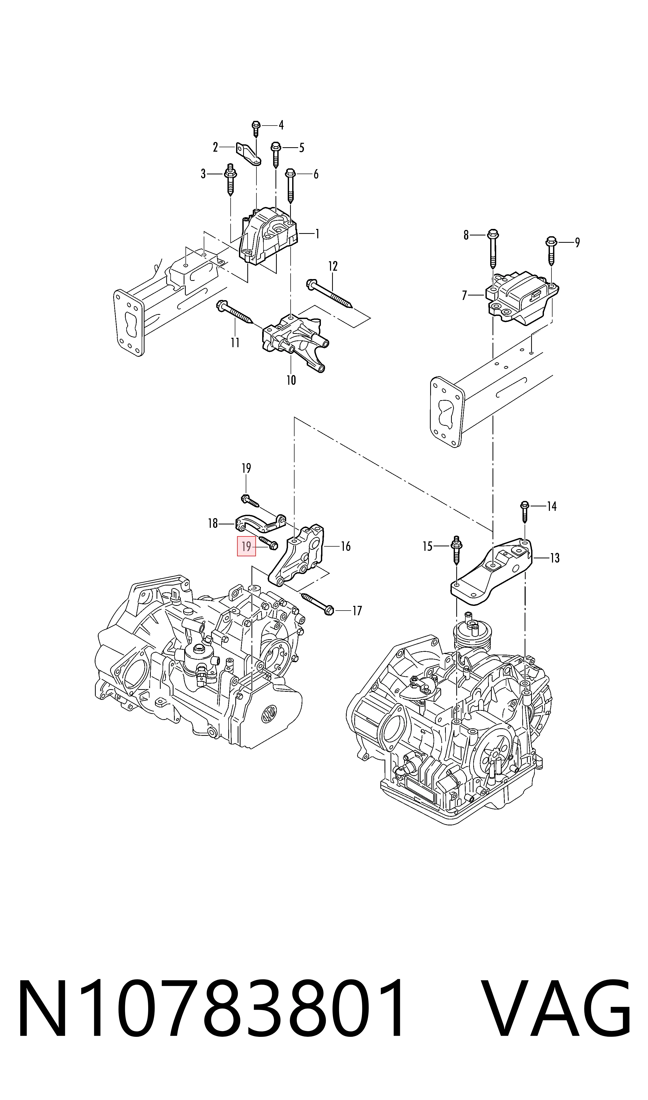  VAG N10783801 цена, от 2.35 USD