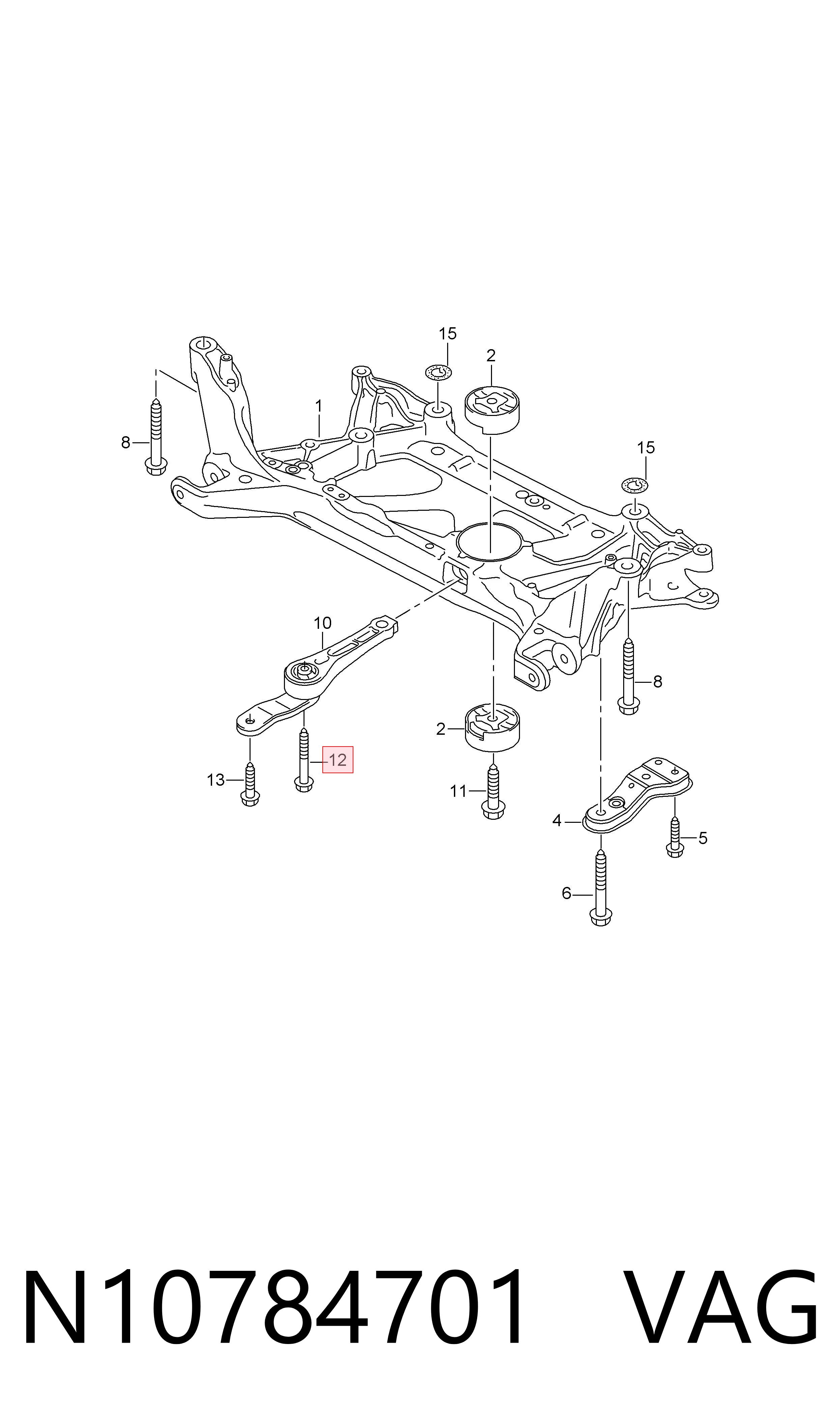  VAG N10784701 цена, от 4.86 USD
