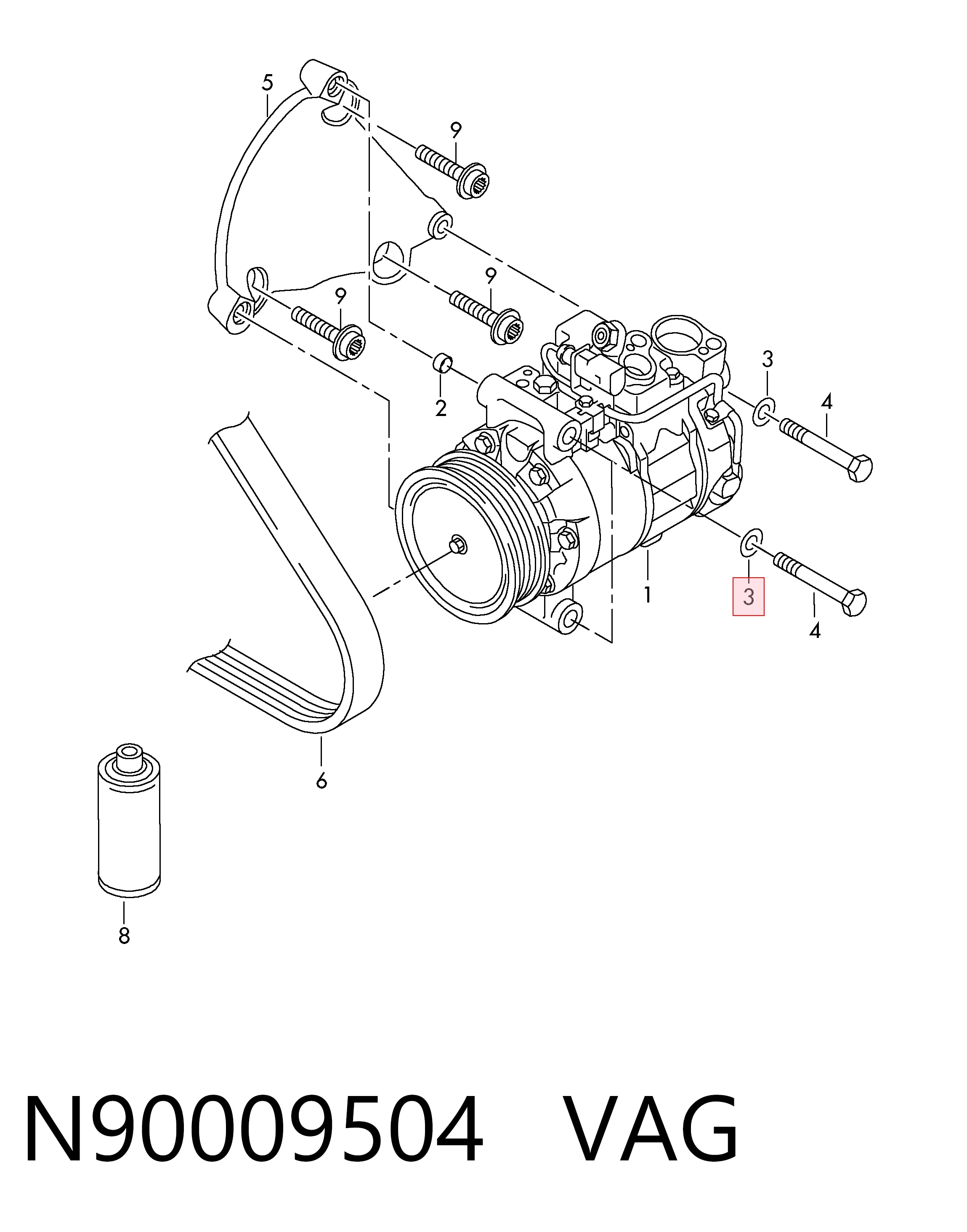 N90009504 VAG 