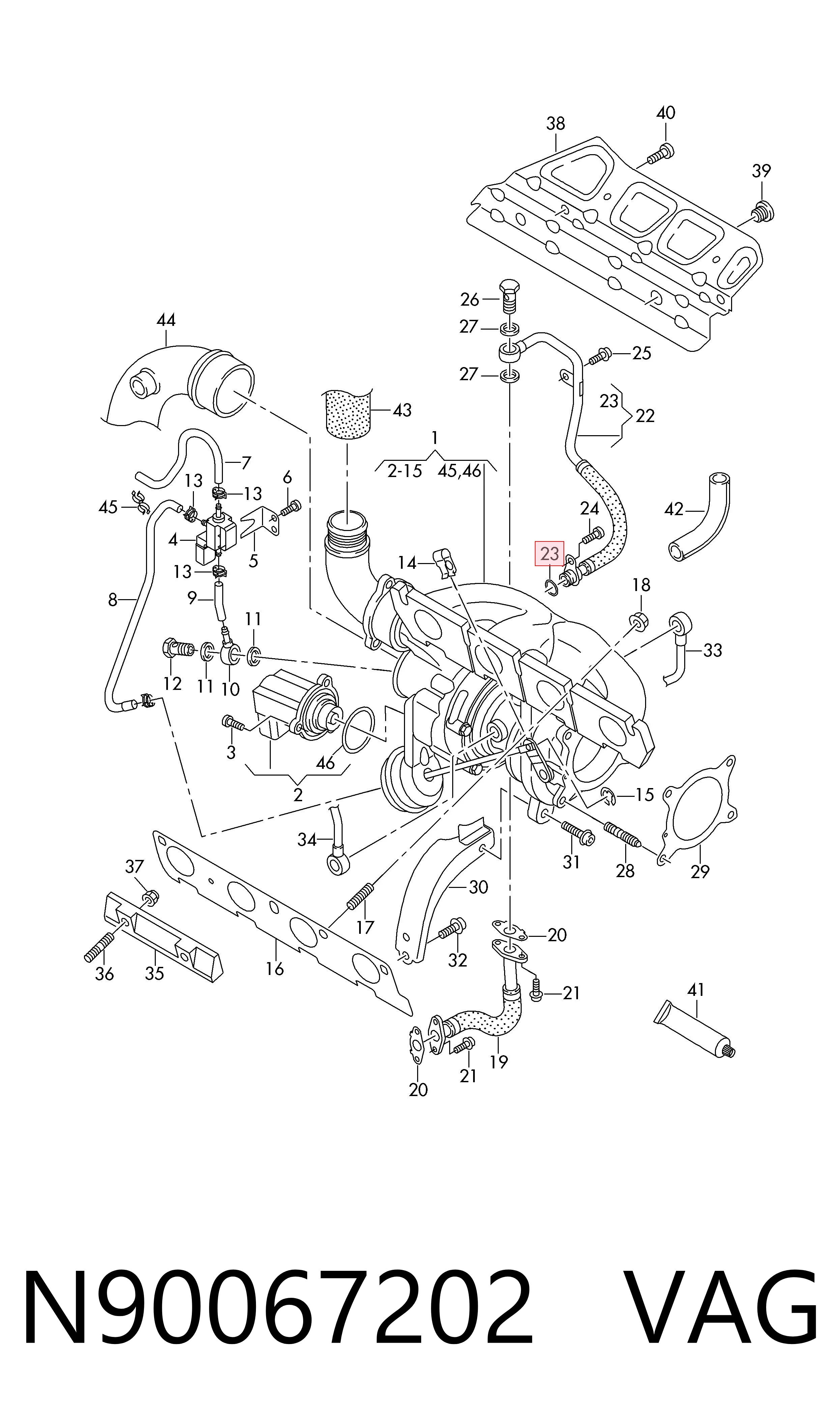 Прокладка шланга подачи масла к турбине Nissan/Infiniti N5065HG00A