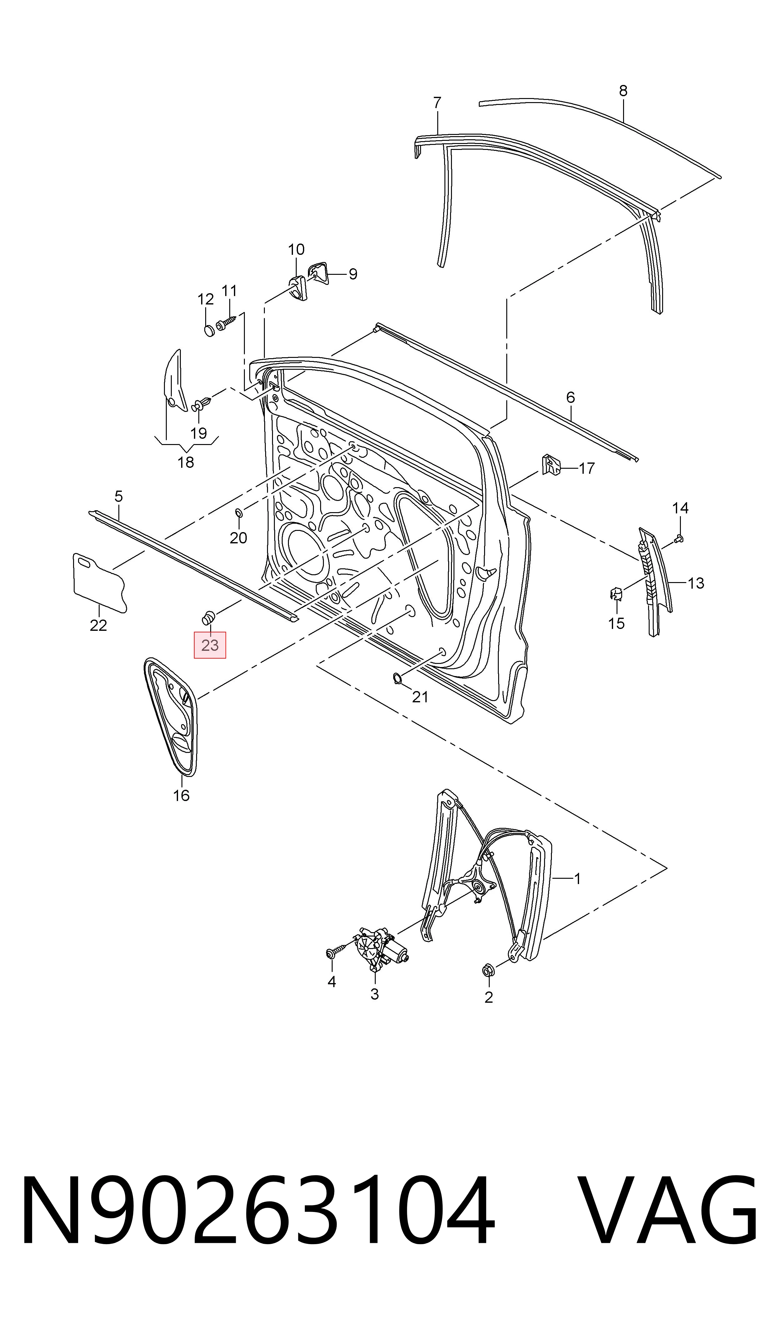  VAG N90263104 цена, от 1.47 USD