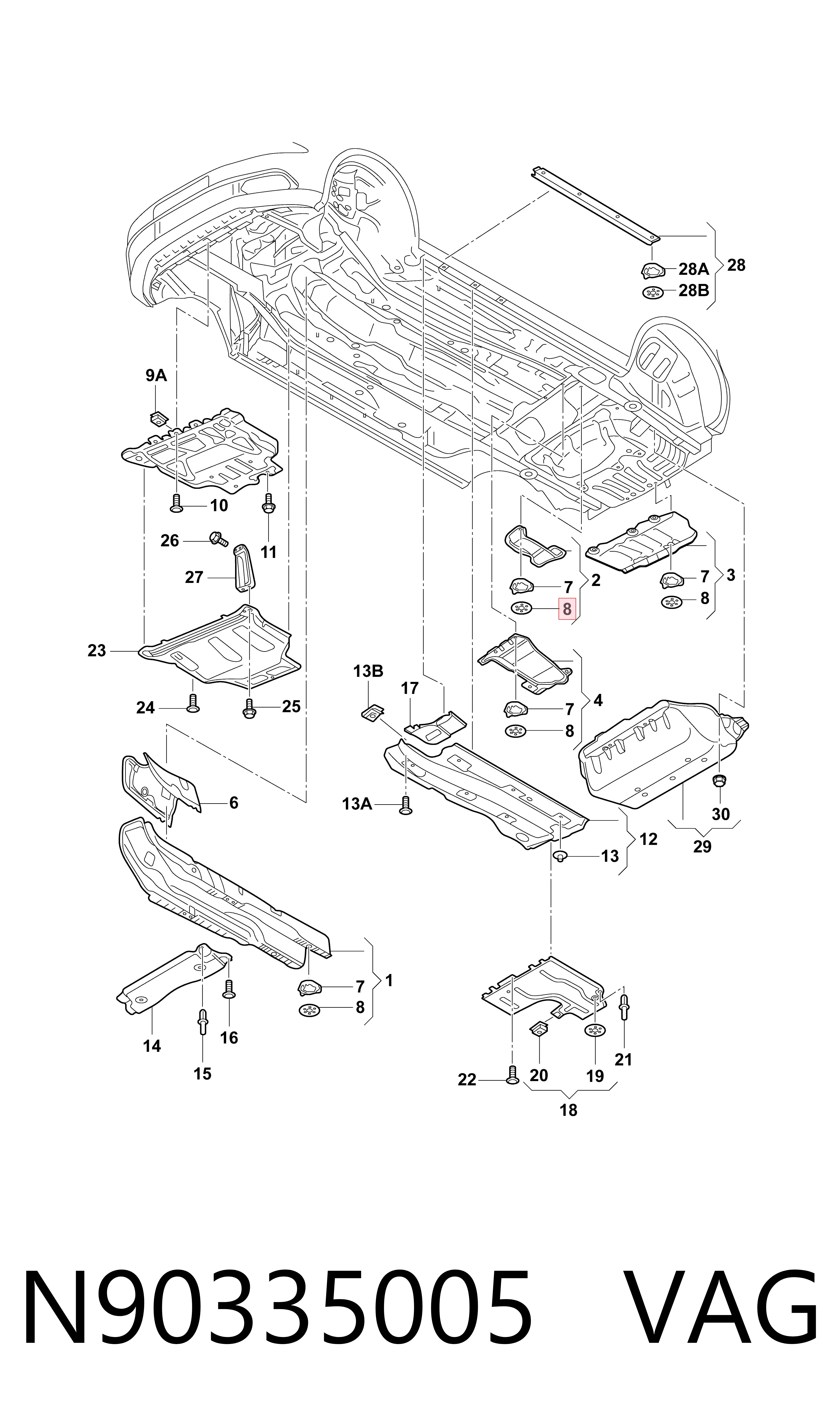 Шайба пружинная VAG N90335005 цена, от 0.45 USD