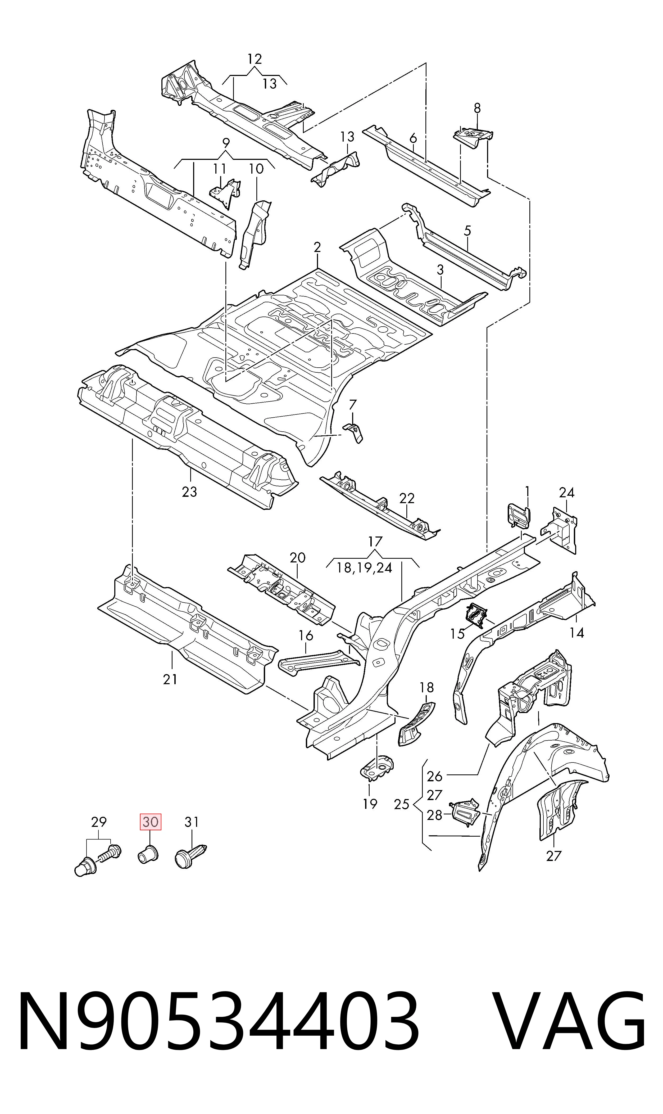 VAG N90534403 цена, от 0.95 USD