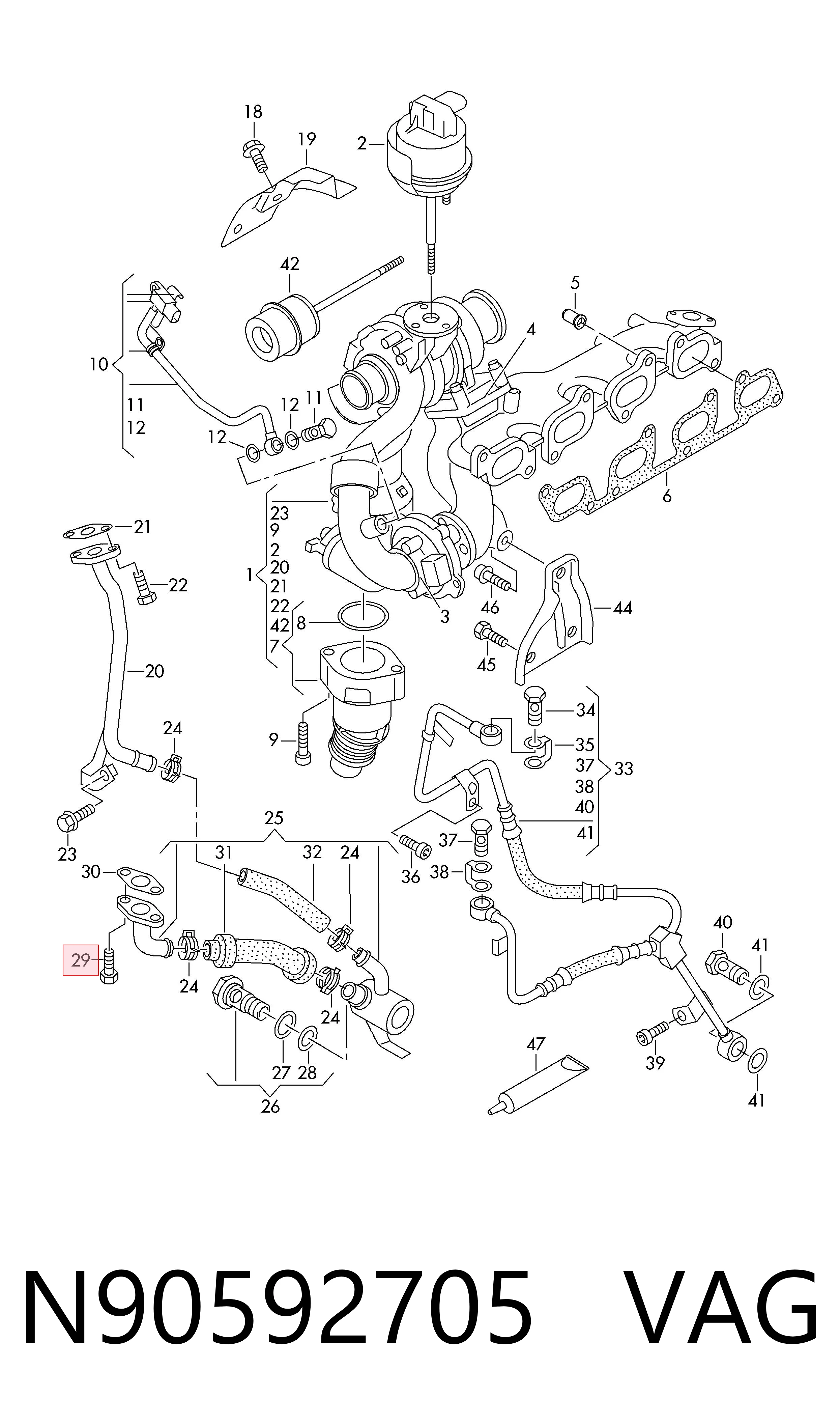 ГРМ ремни, комплект VAG N90592705 цена, от 2.14 USD