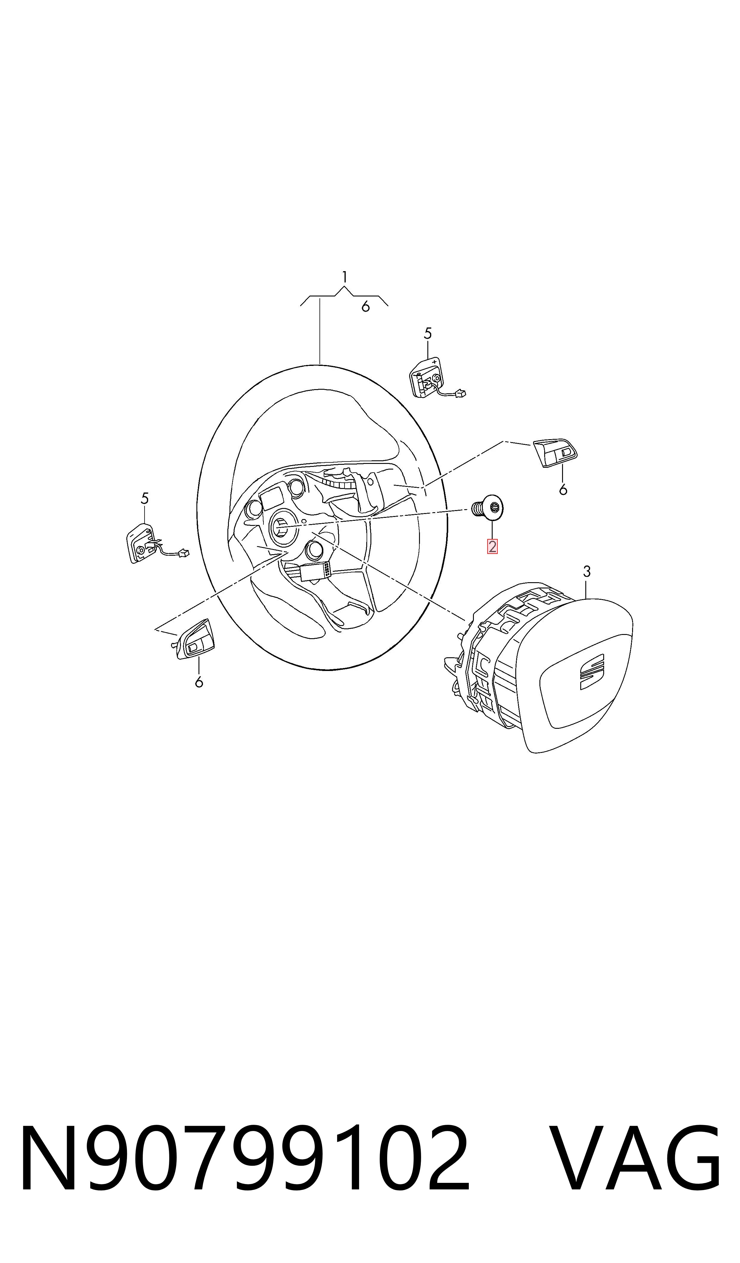  VAG N90799102 цена, от 5.96 USD