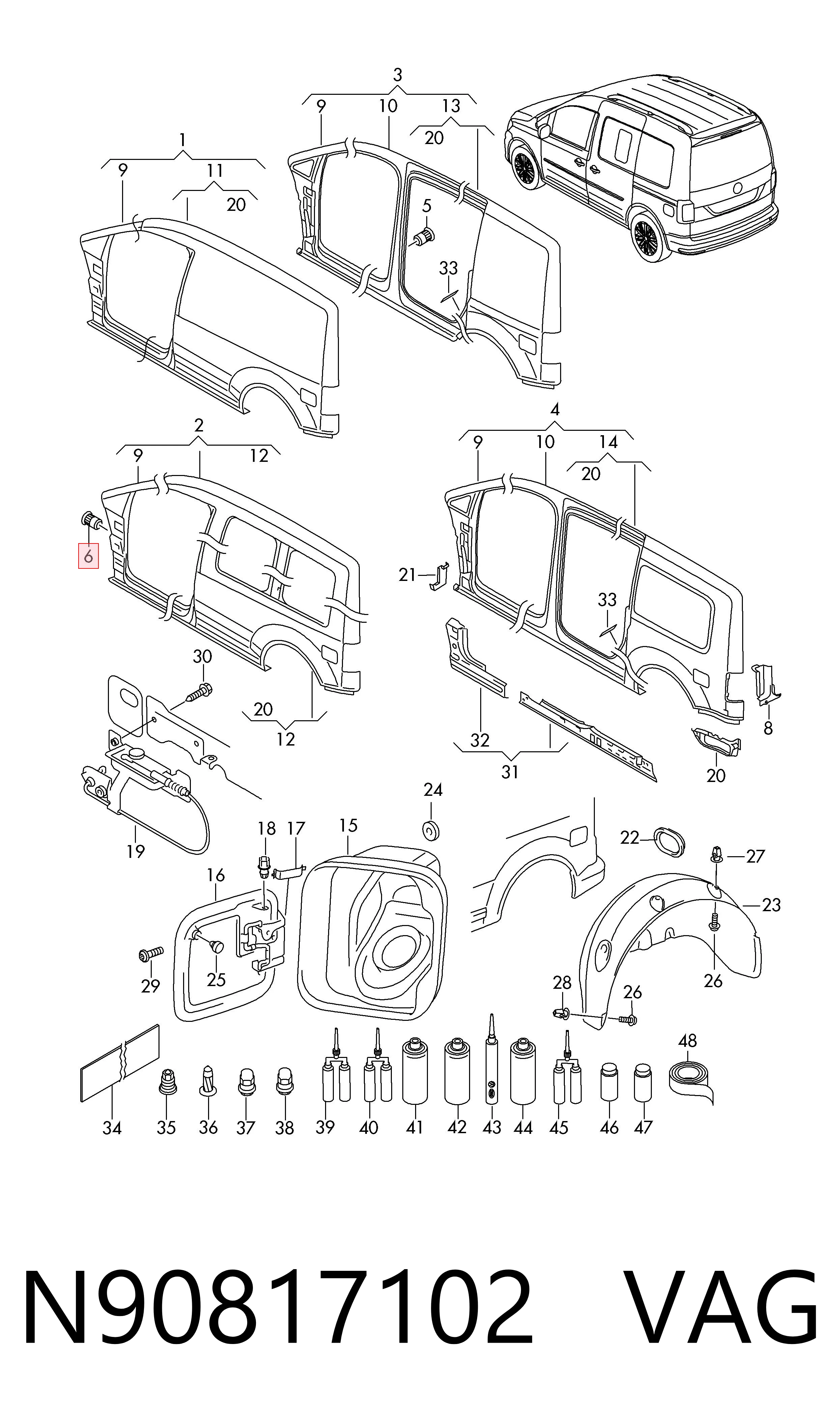  VAG N90817102 цена, от 4.93 USD