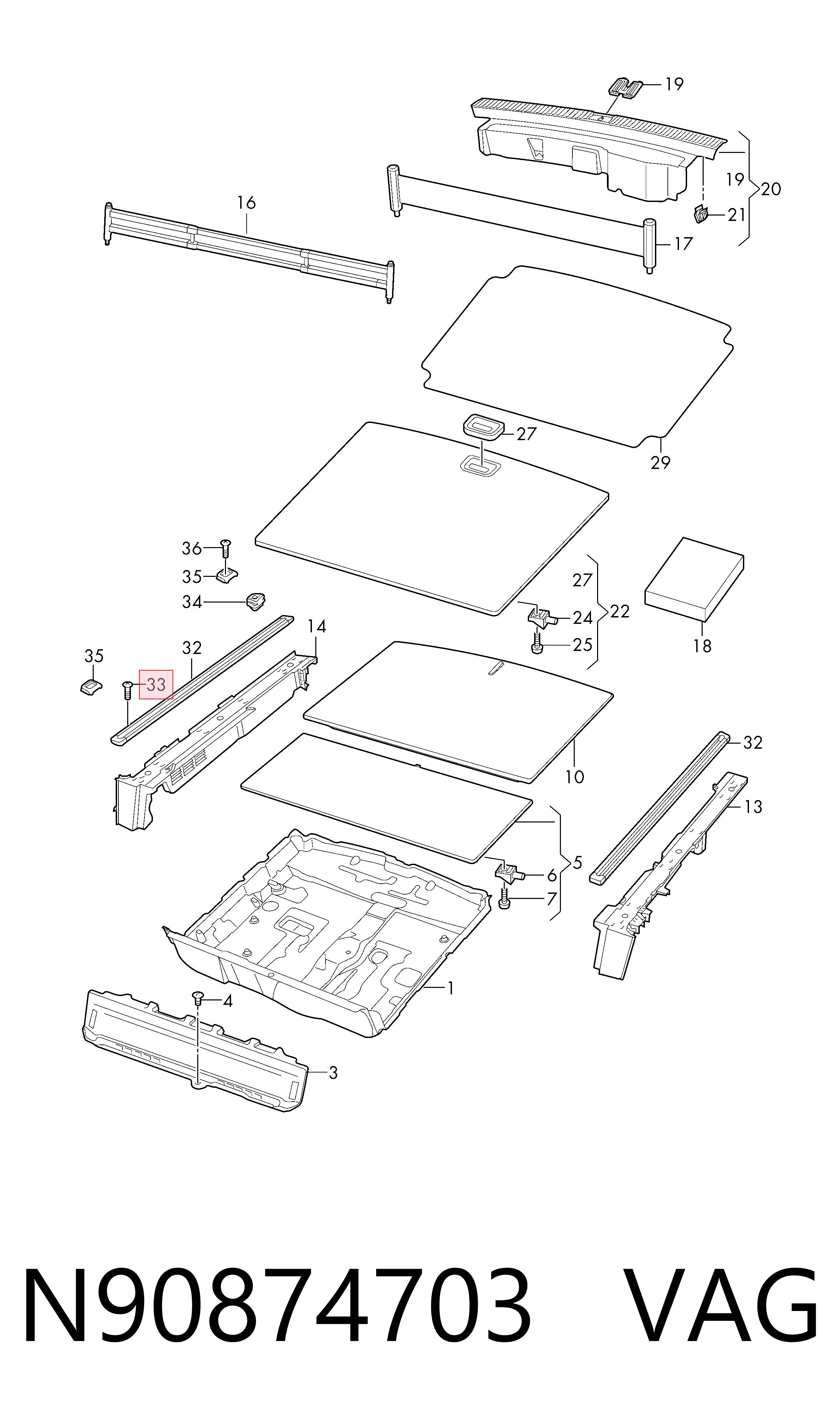  VAG N90874703 цена, от 1.66 USD