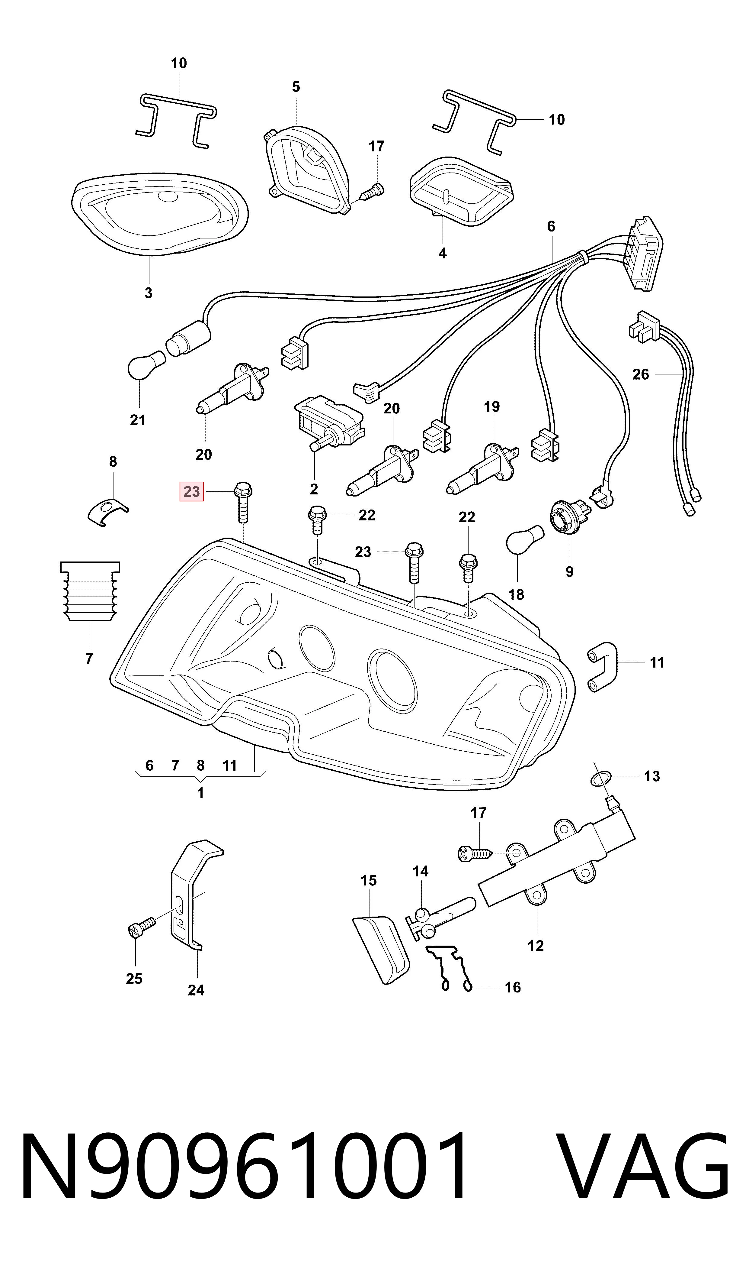 N90961001 VAG 