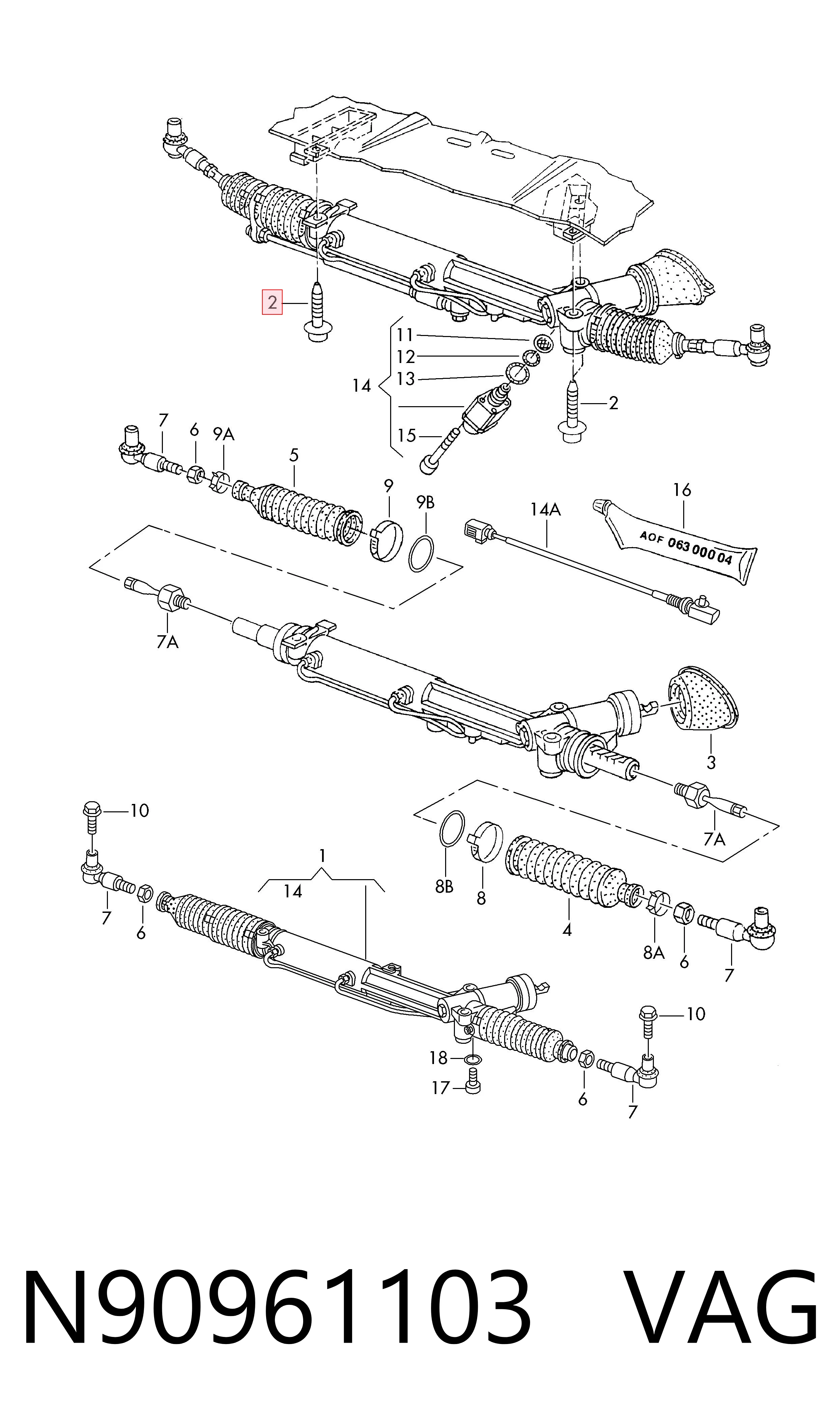  VAG N90961103 цена, от 2.82 USD