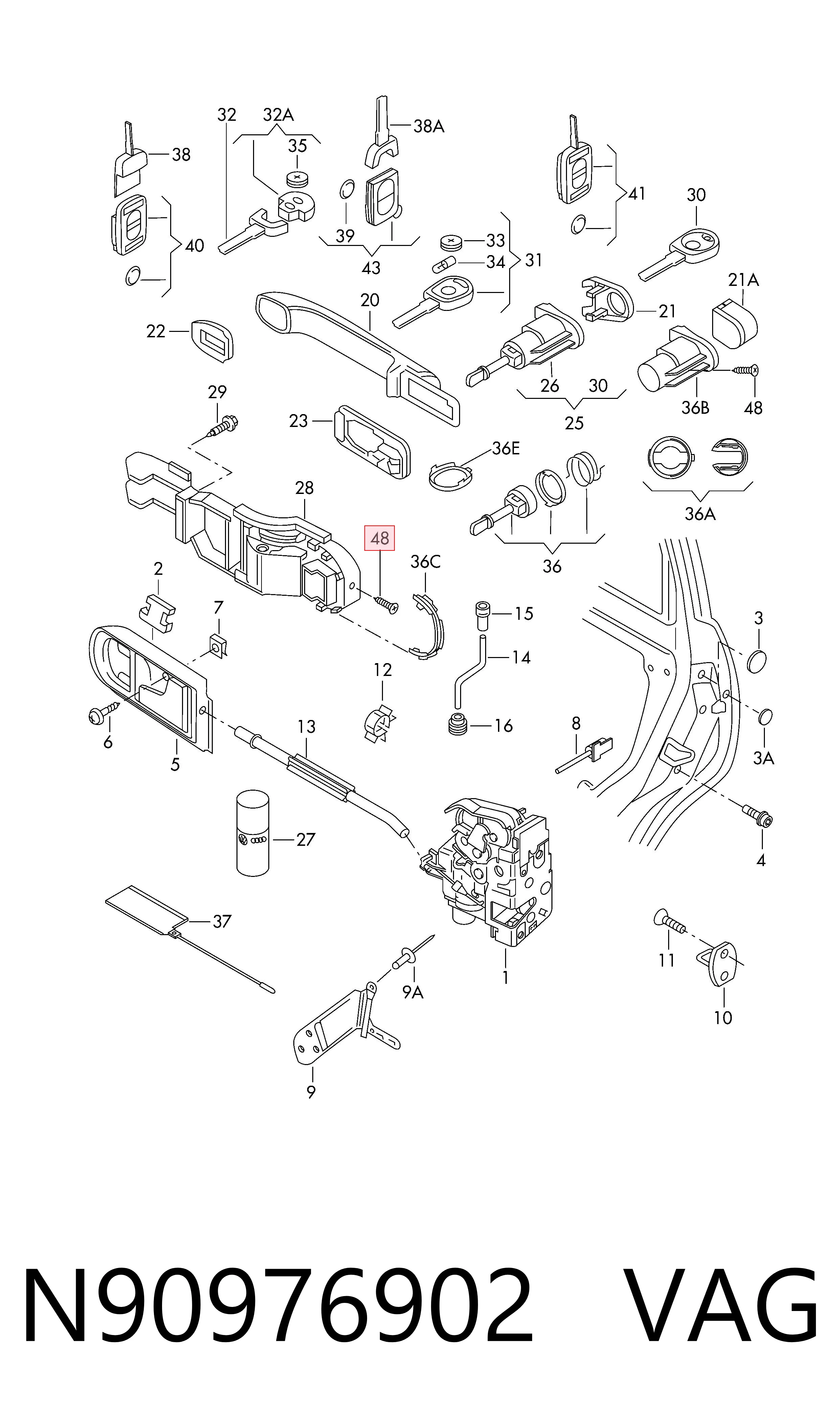  VAG N90976902 цена, от 0.14 USD