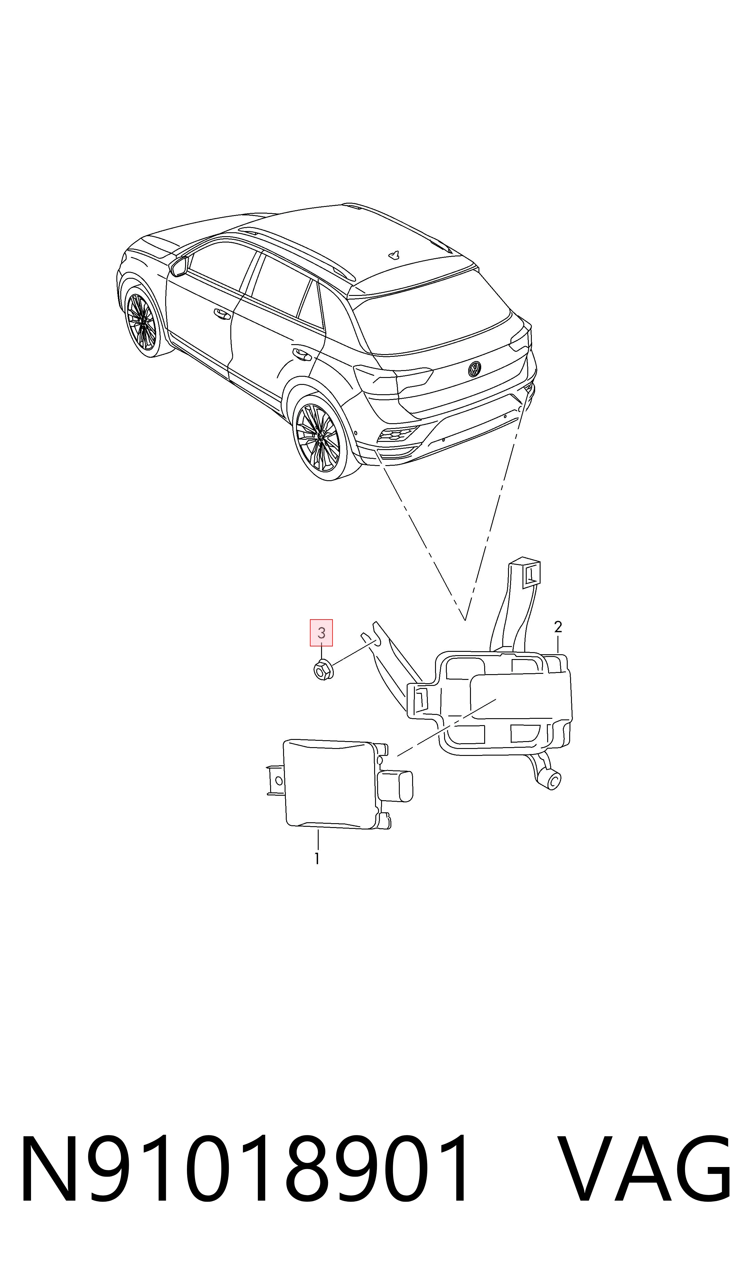  VAG N91018901 цена, от 0.28 USD