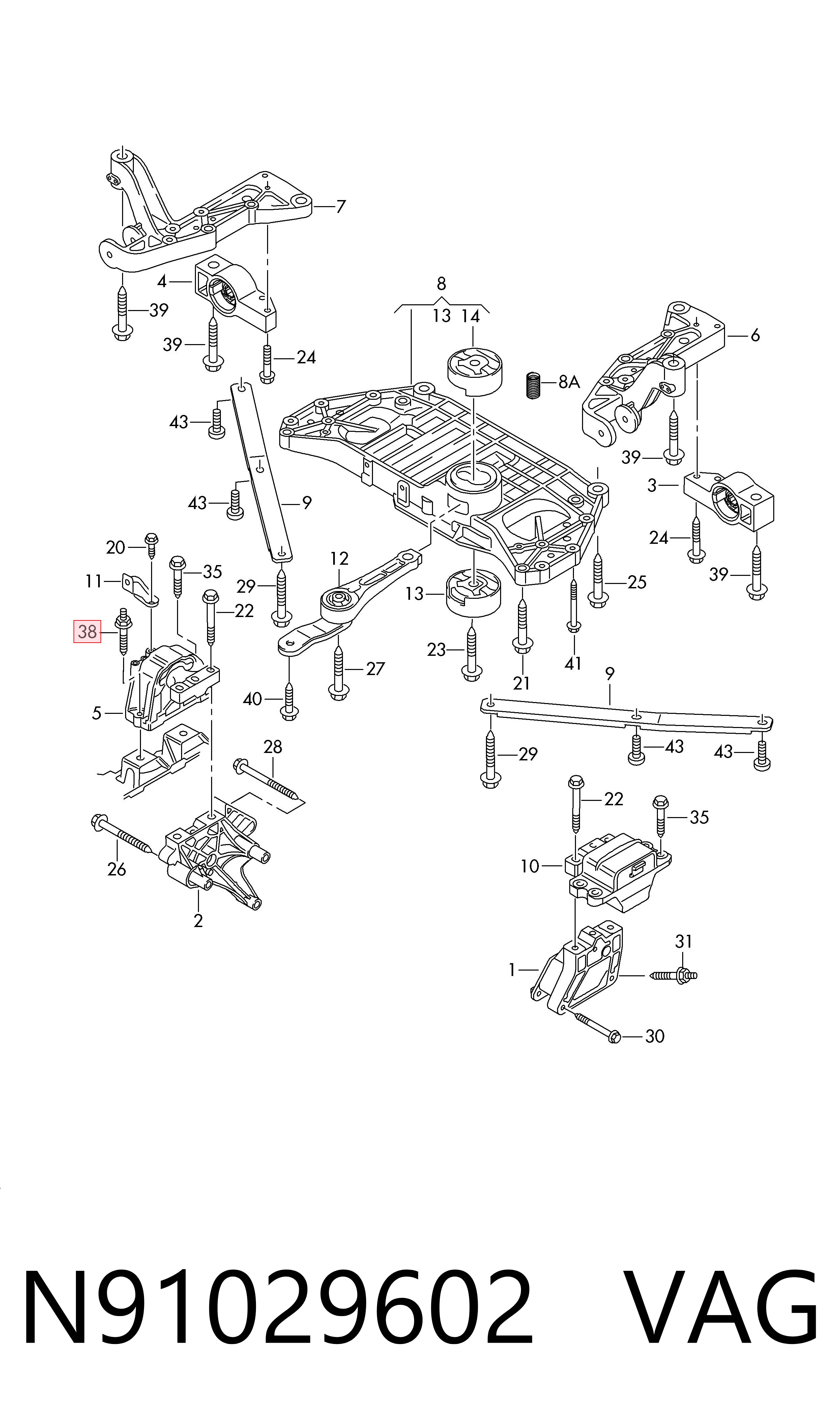Болт VAG N91029602 цена, от 4.80 USD
