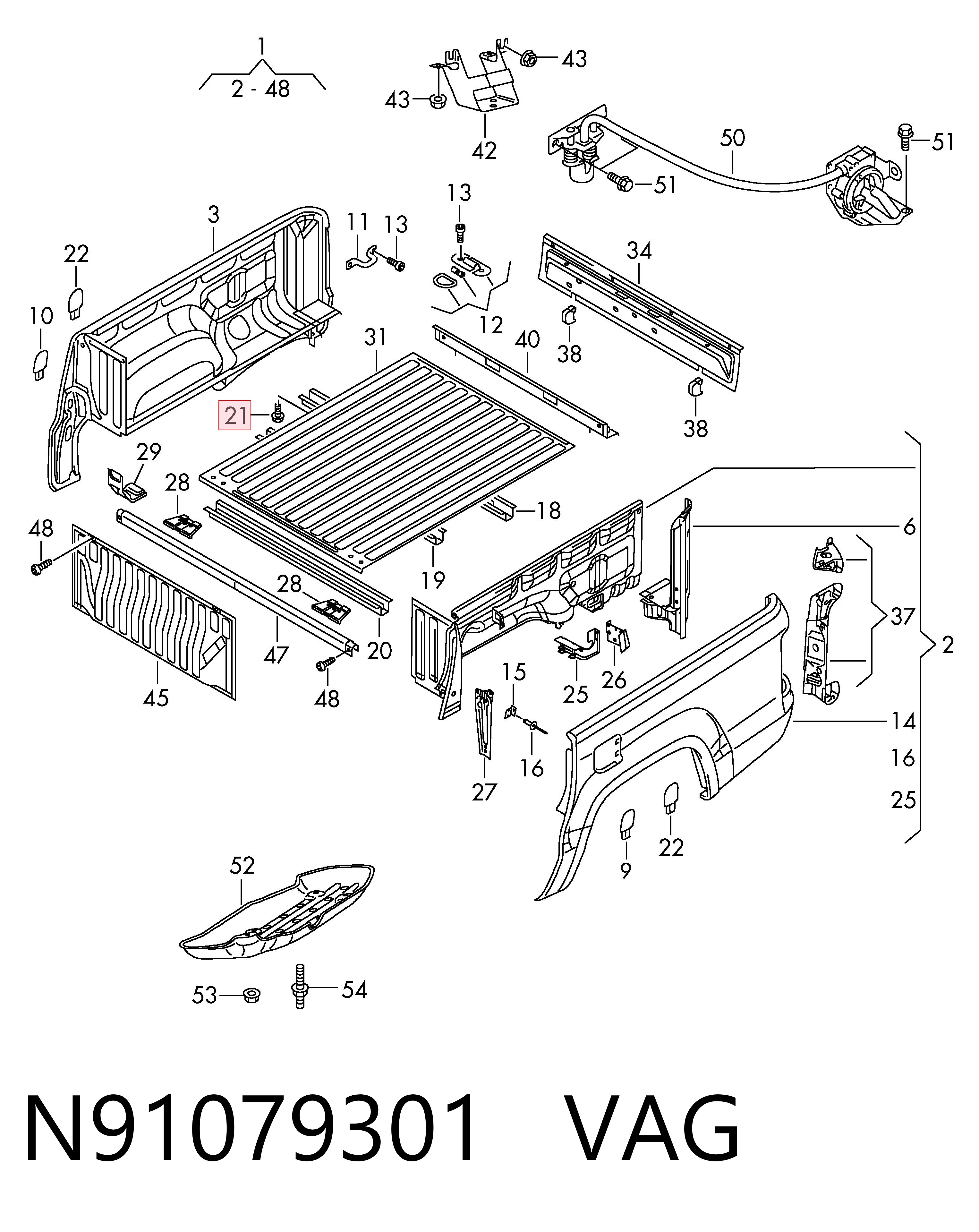 N91079301 VAG Болт крепления головки блока цилиндров