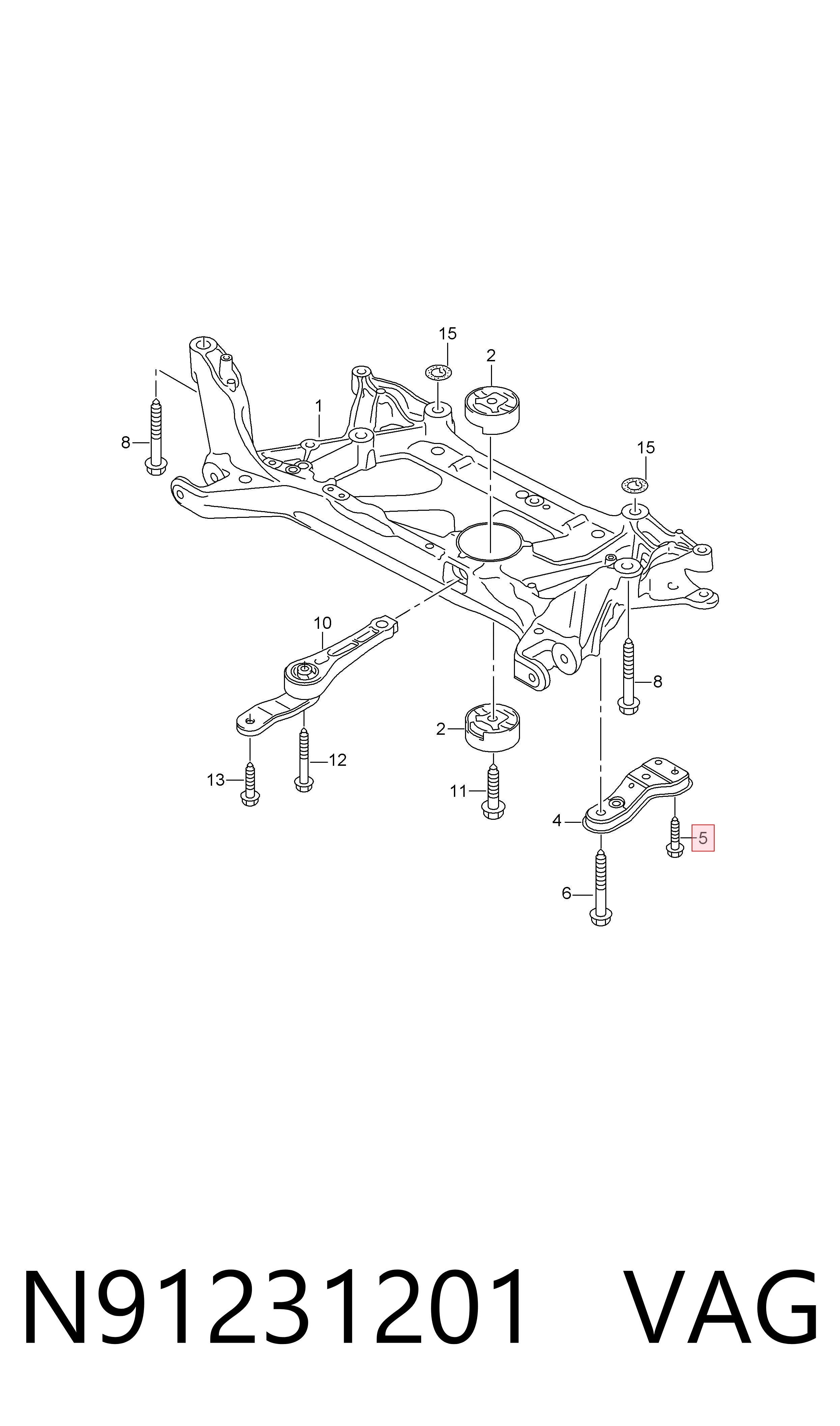  VAG N91231201 цена, от 2.54 USD