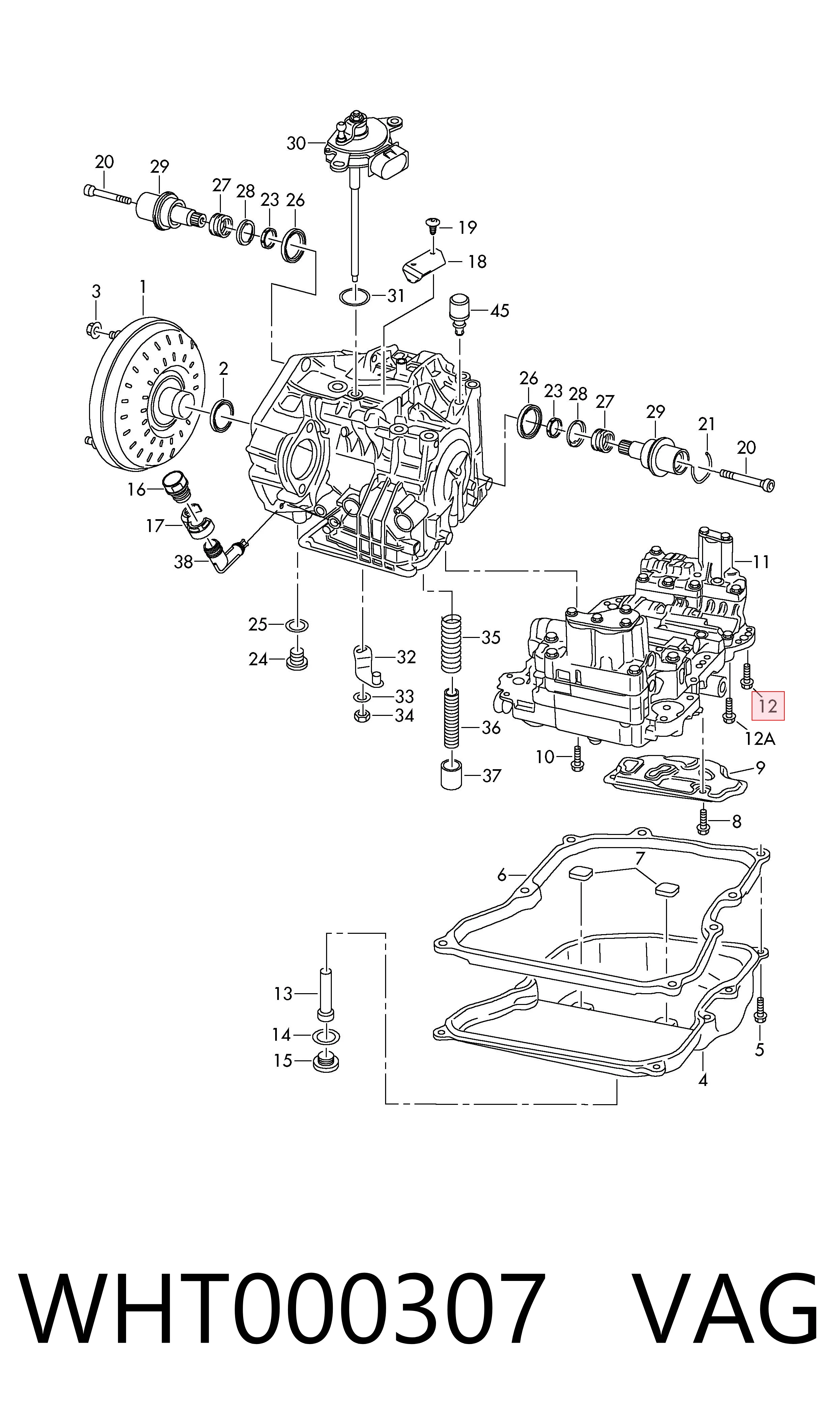 Болт поддона АКПП VAG WHT000307 цена, от 1.64 USD