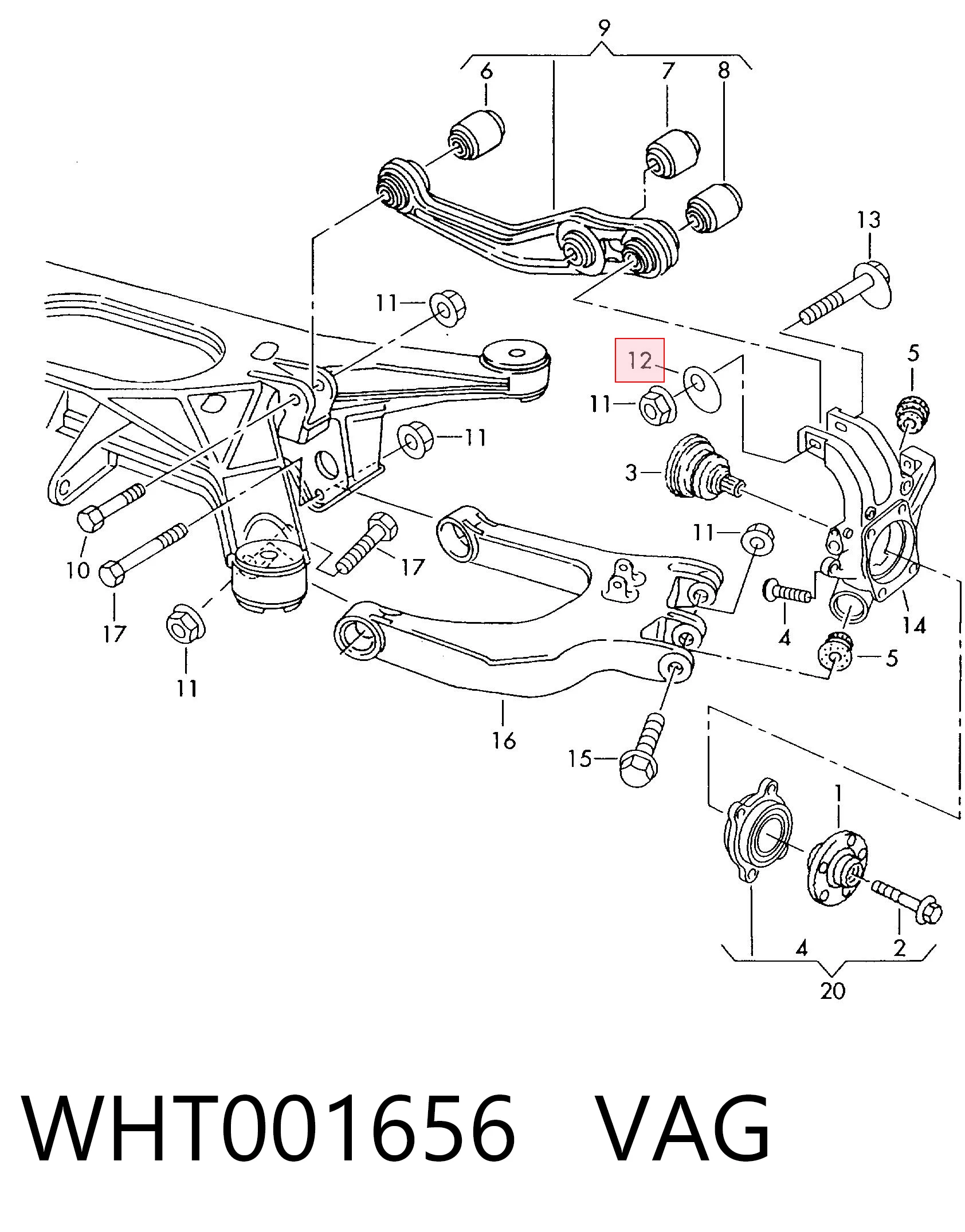  VAG WHT001656 цена, от 3.08 USD