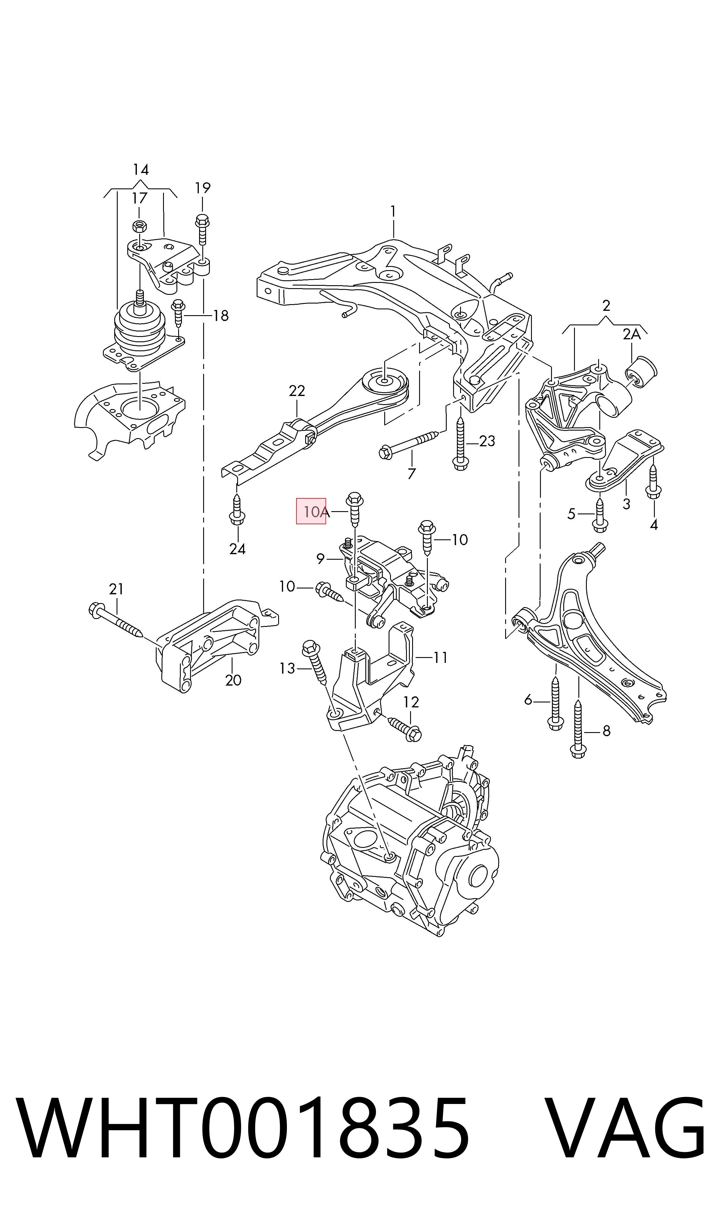  VAG WHT001835 цена, от 2.86 USD