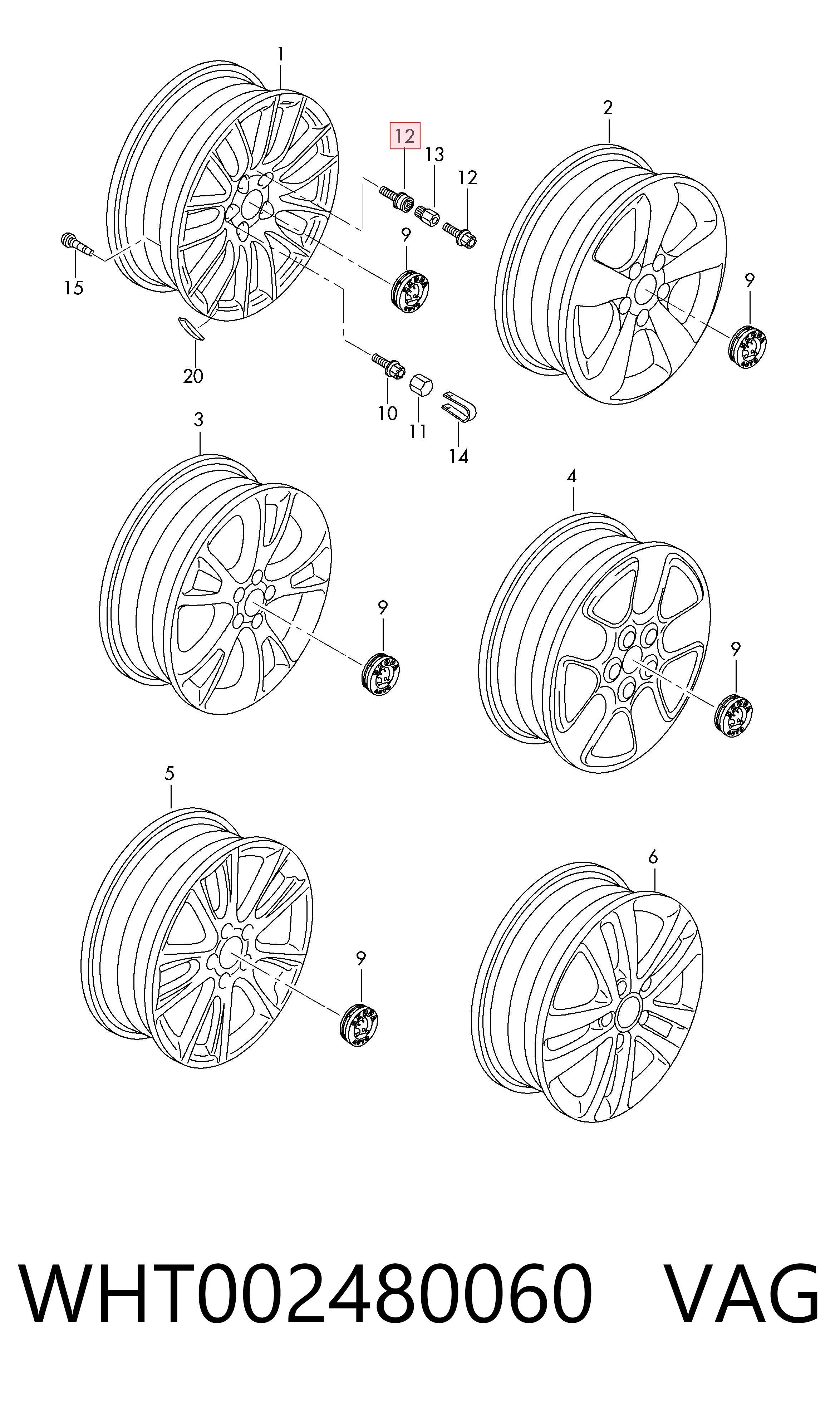  VAG WHT002480060 цена, от 40.97 USD