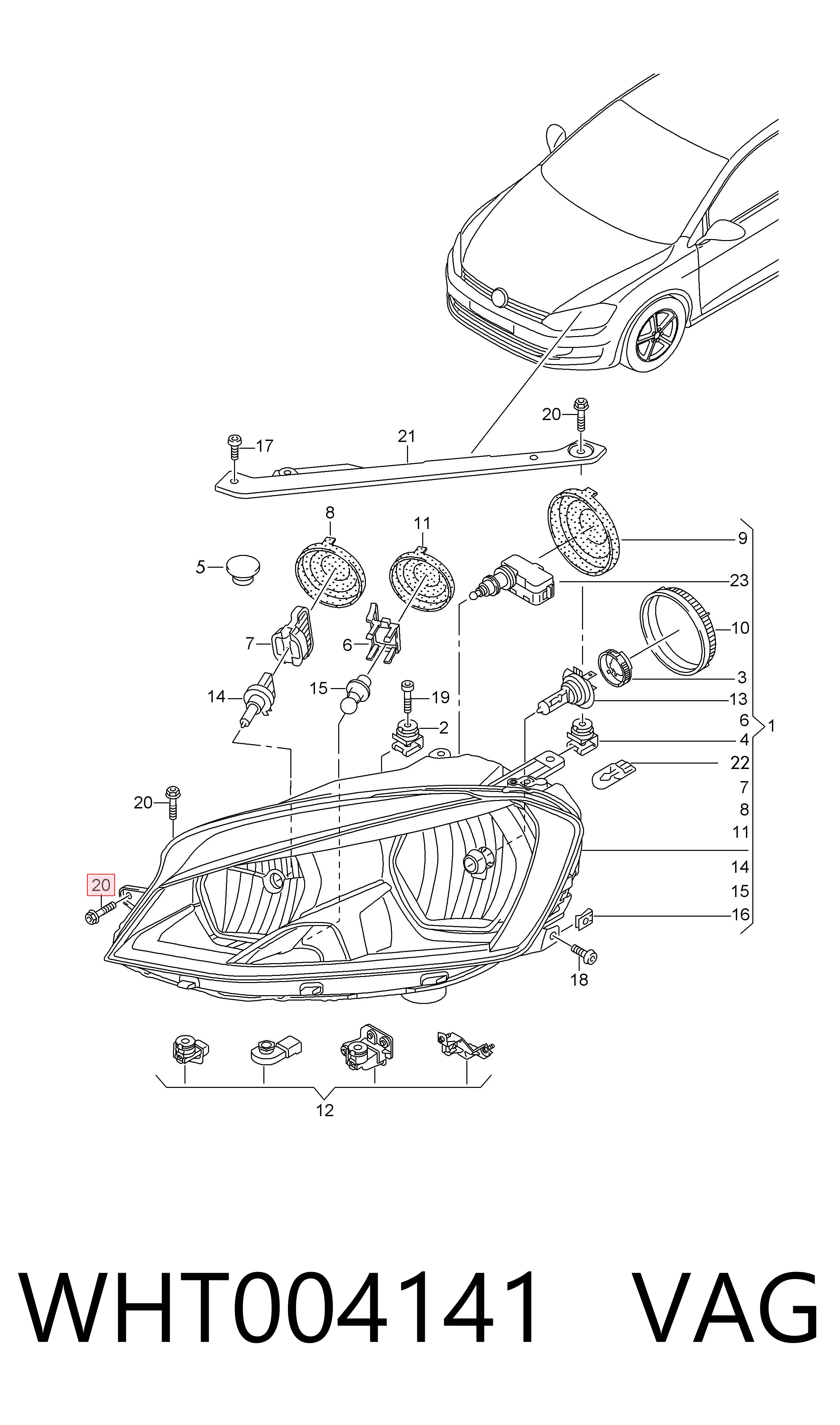  VAG WHT004141 цена, от 1.77 USD
