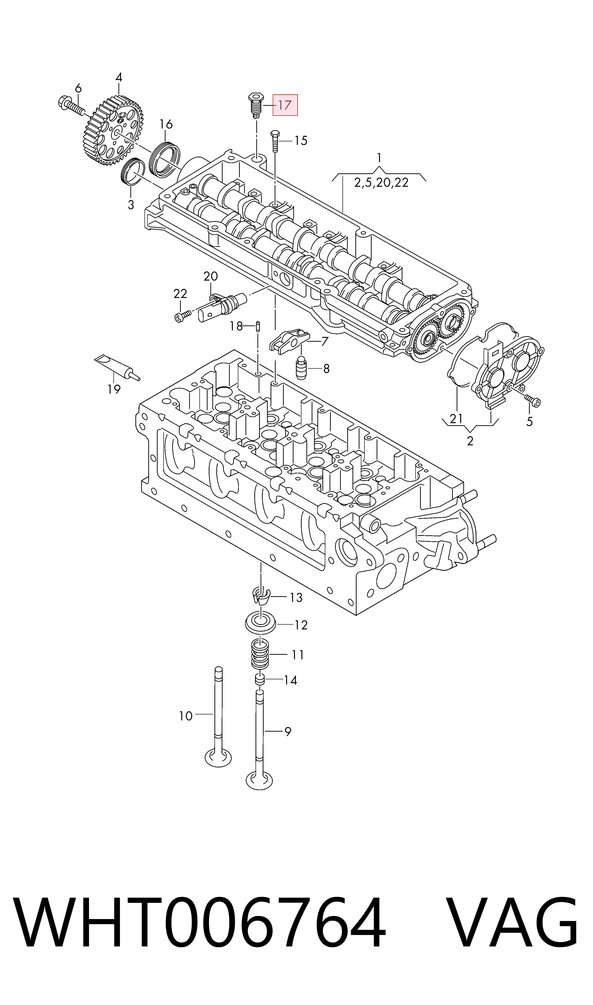  VAG WHT006764 цена, от 7.22 USD