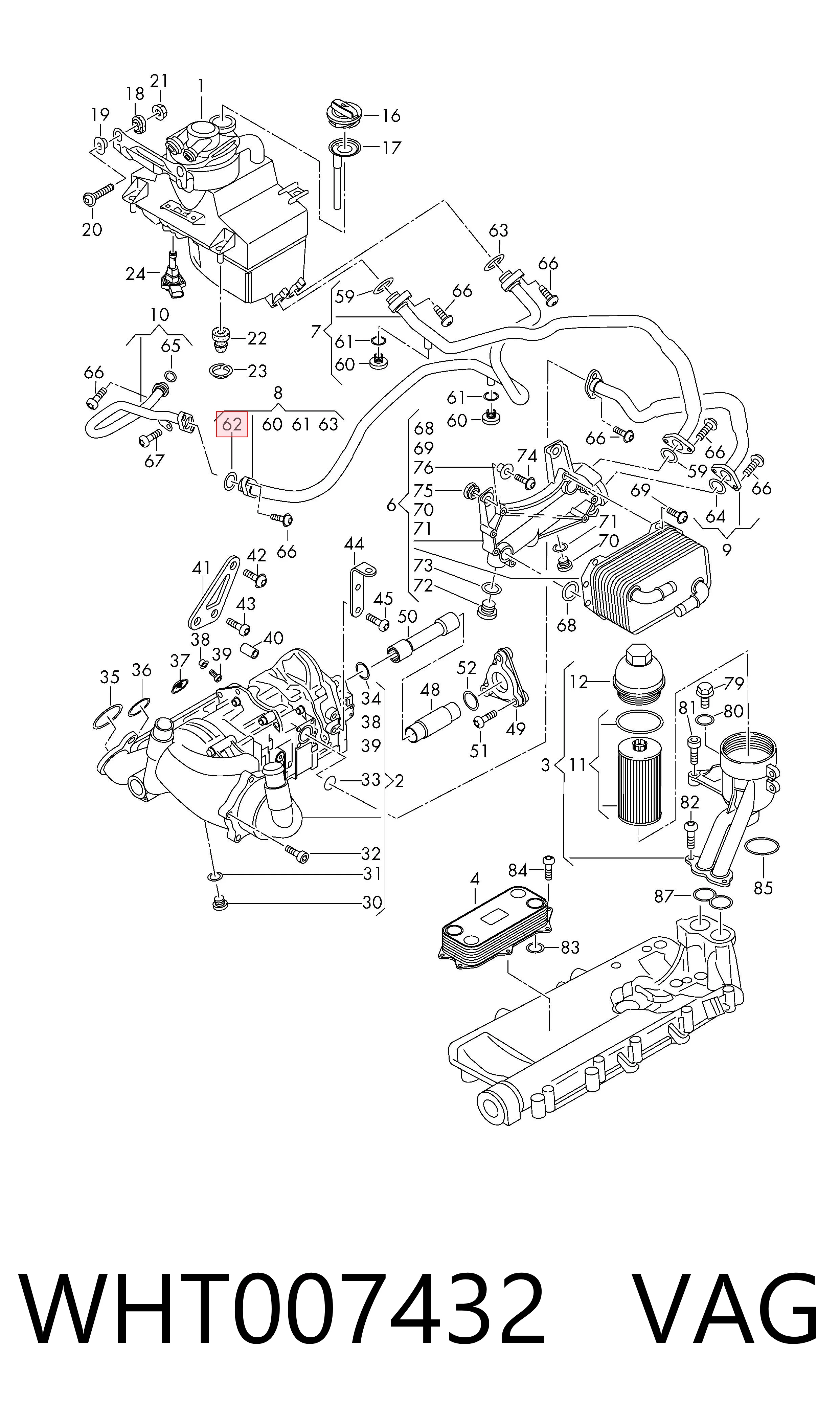 VAG WHT007432 цена, от 1.94 USD