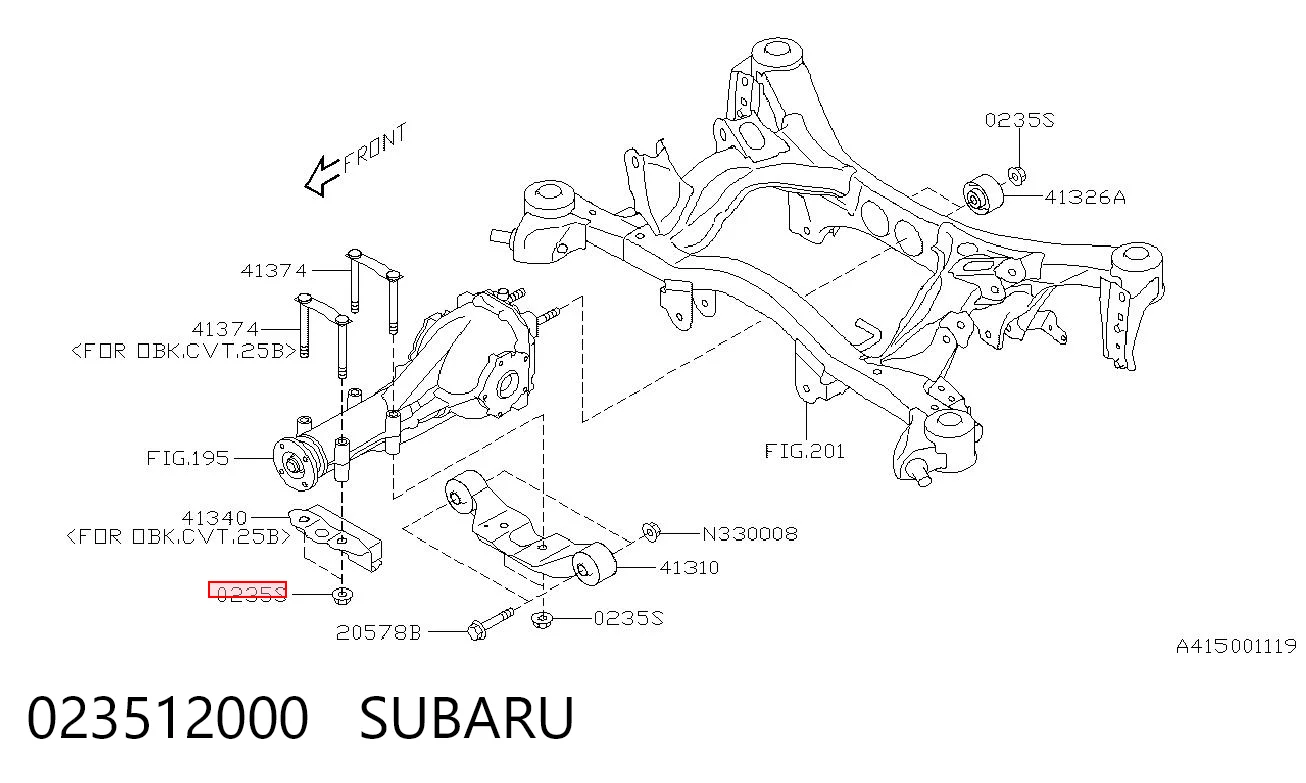 023512000 Subaru
