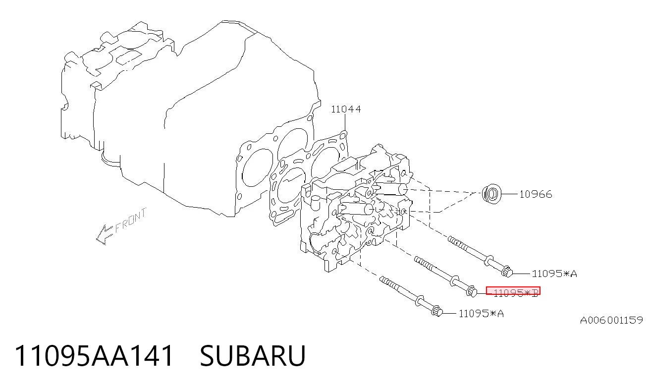 11095AA141 Subaru Болт крепления головки блока цилиндров