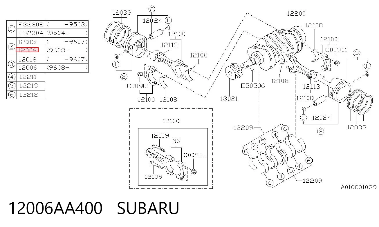 12006AA400 Subaru