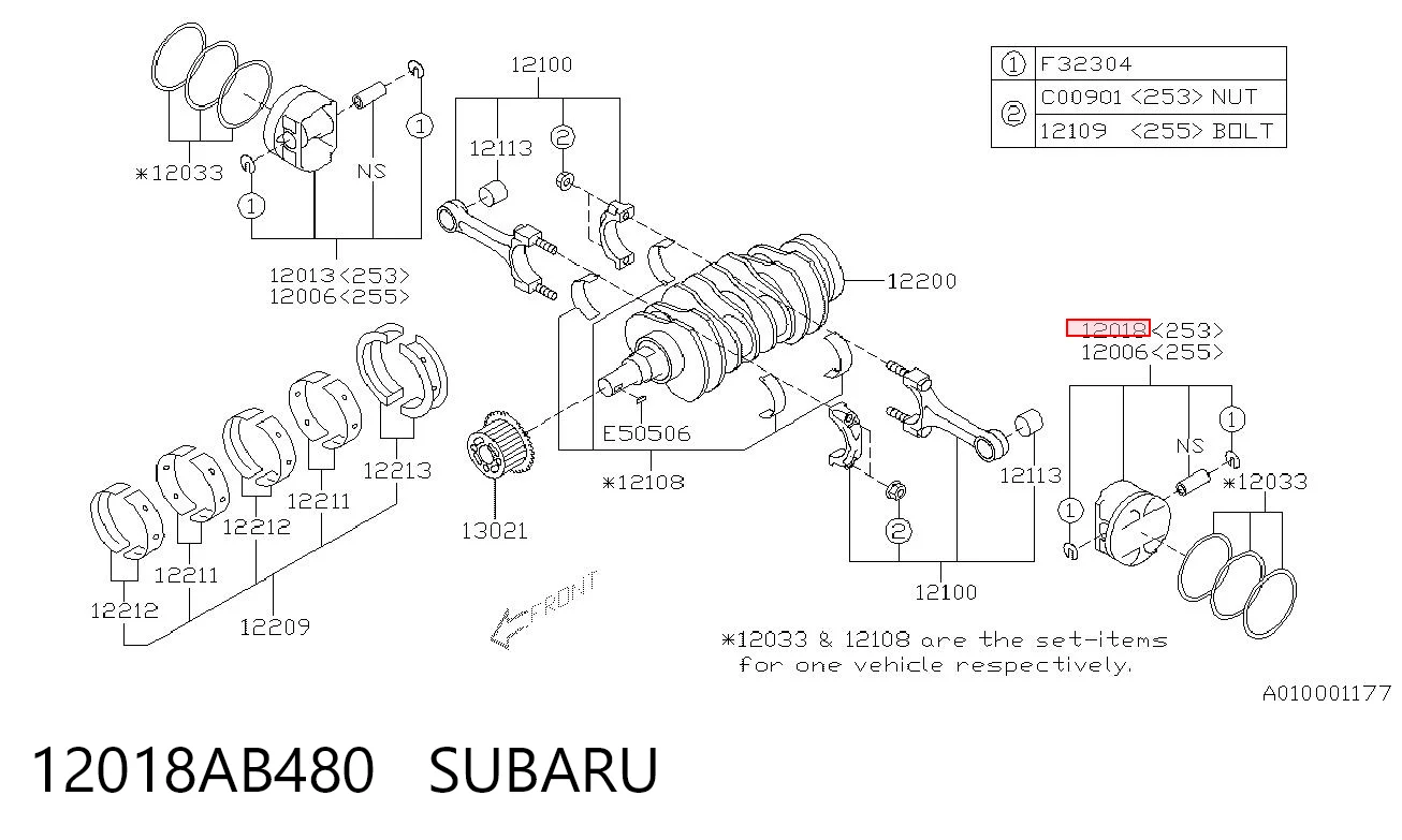 12018AB480 Subaru