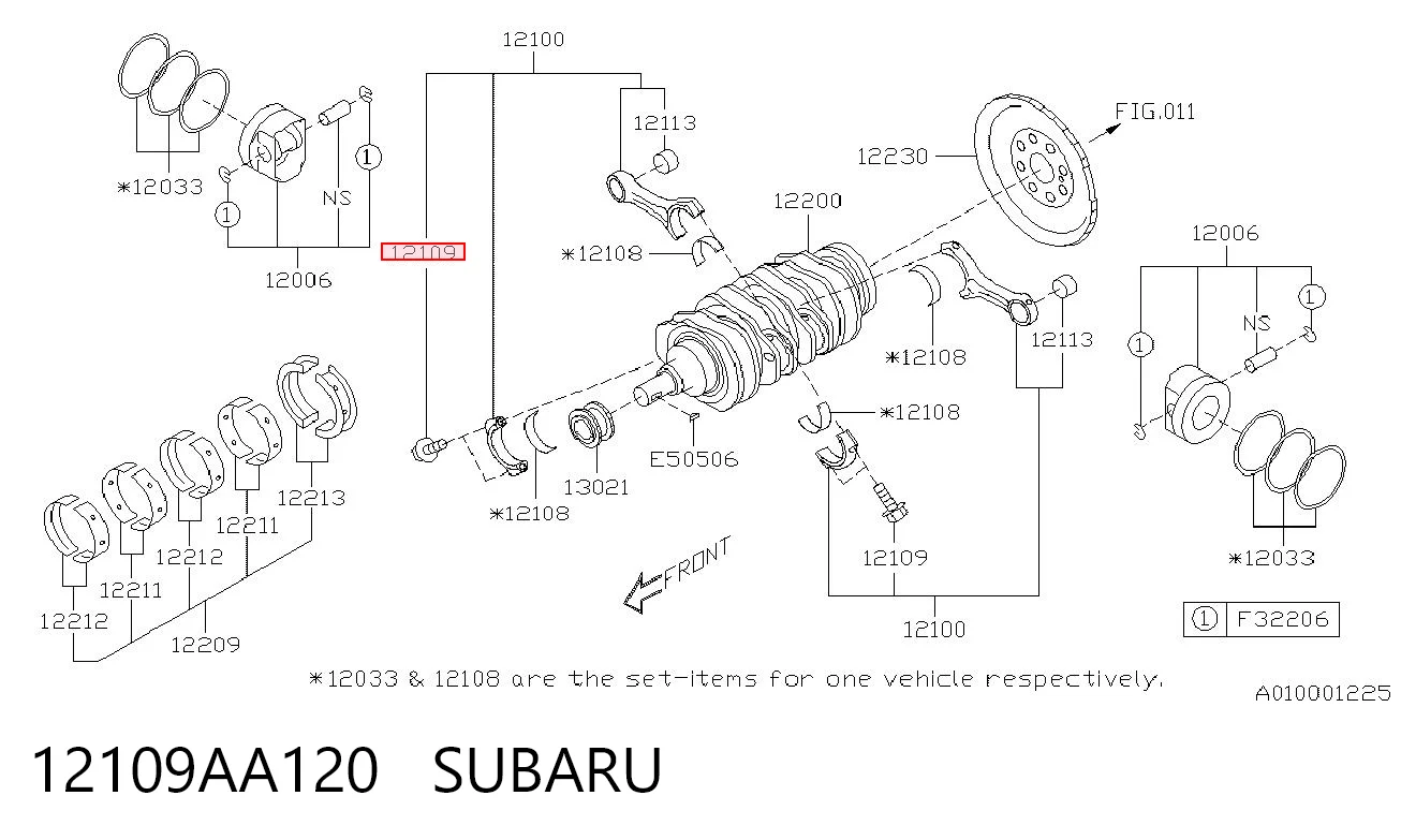 12109AA120 Subaru 