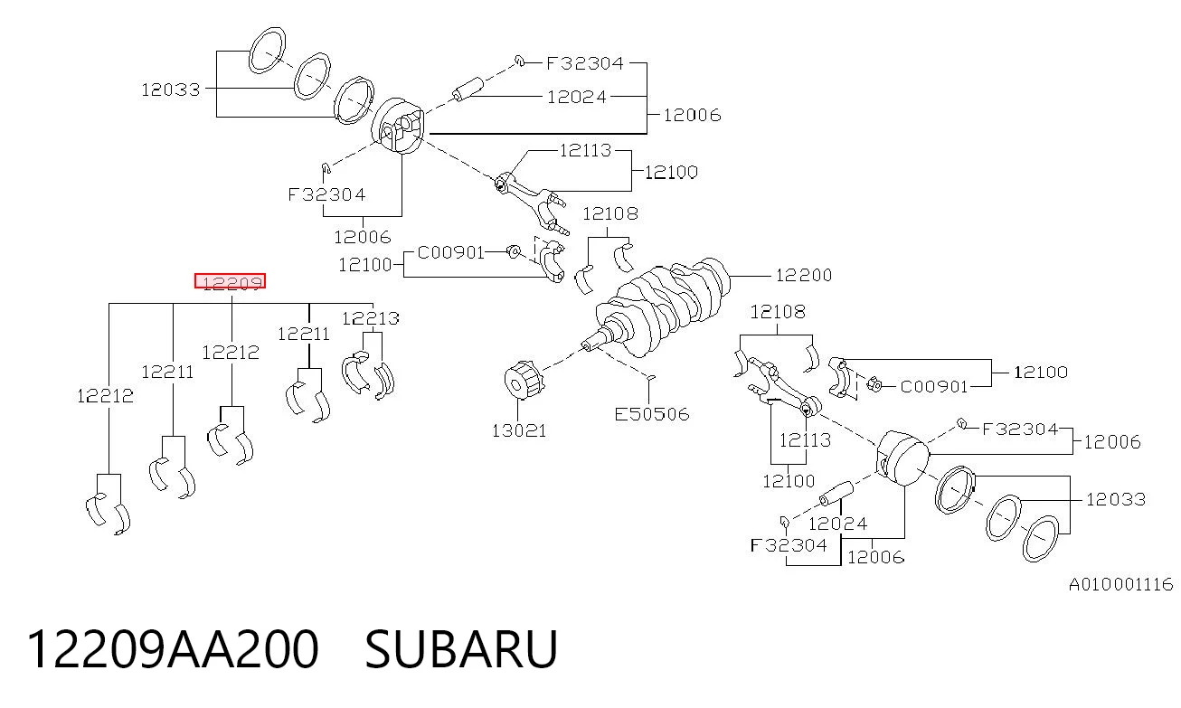 MB5382AM King Подшипник скольжения коленвала