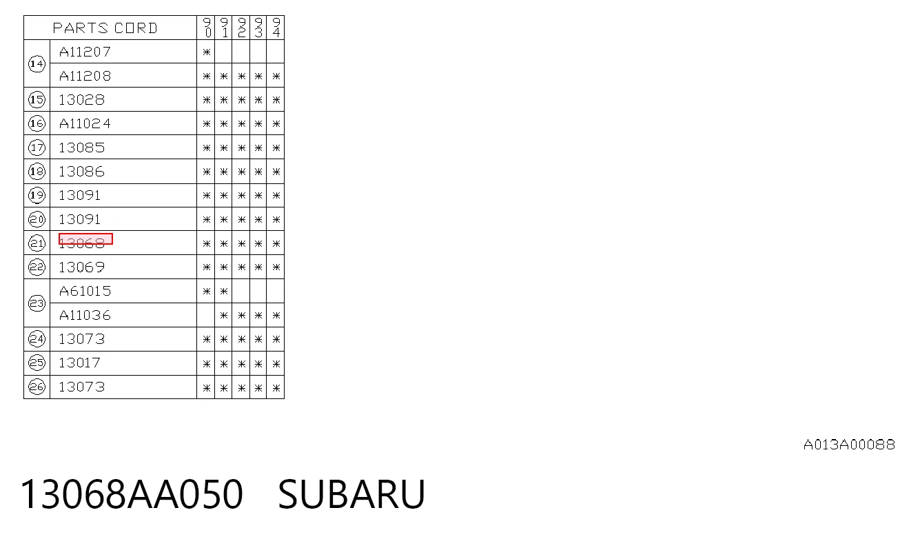  Натяжитель ремня ГРМ Subaru Legacy 1