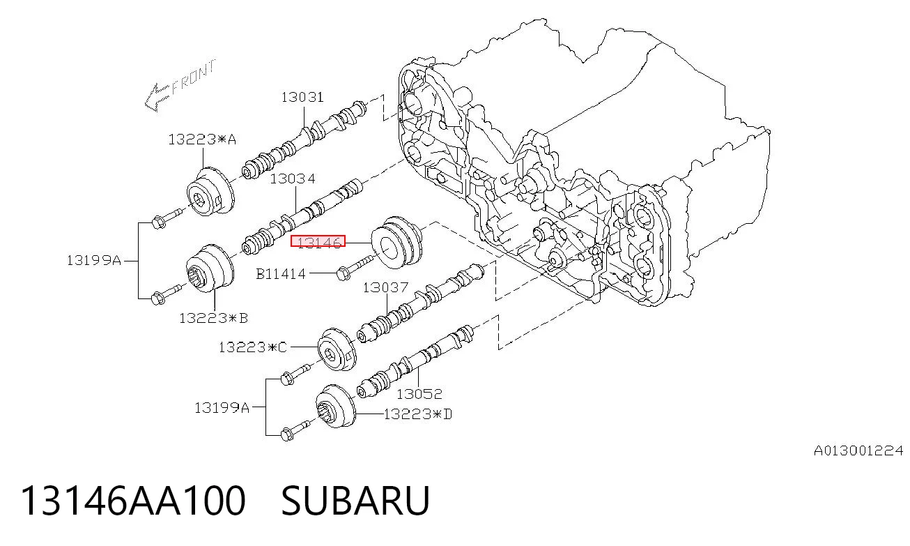 Регулятор фаз газораспределения на Subaru Tribeca  