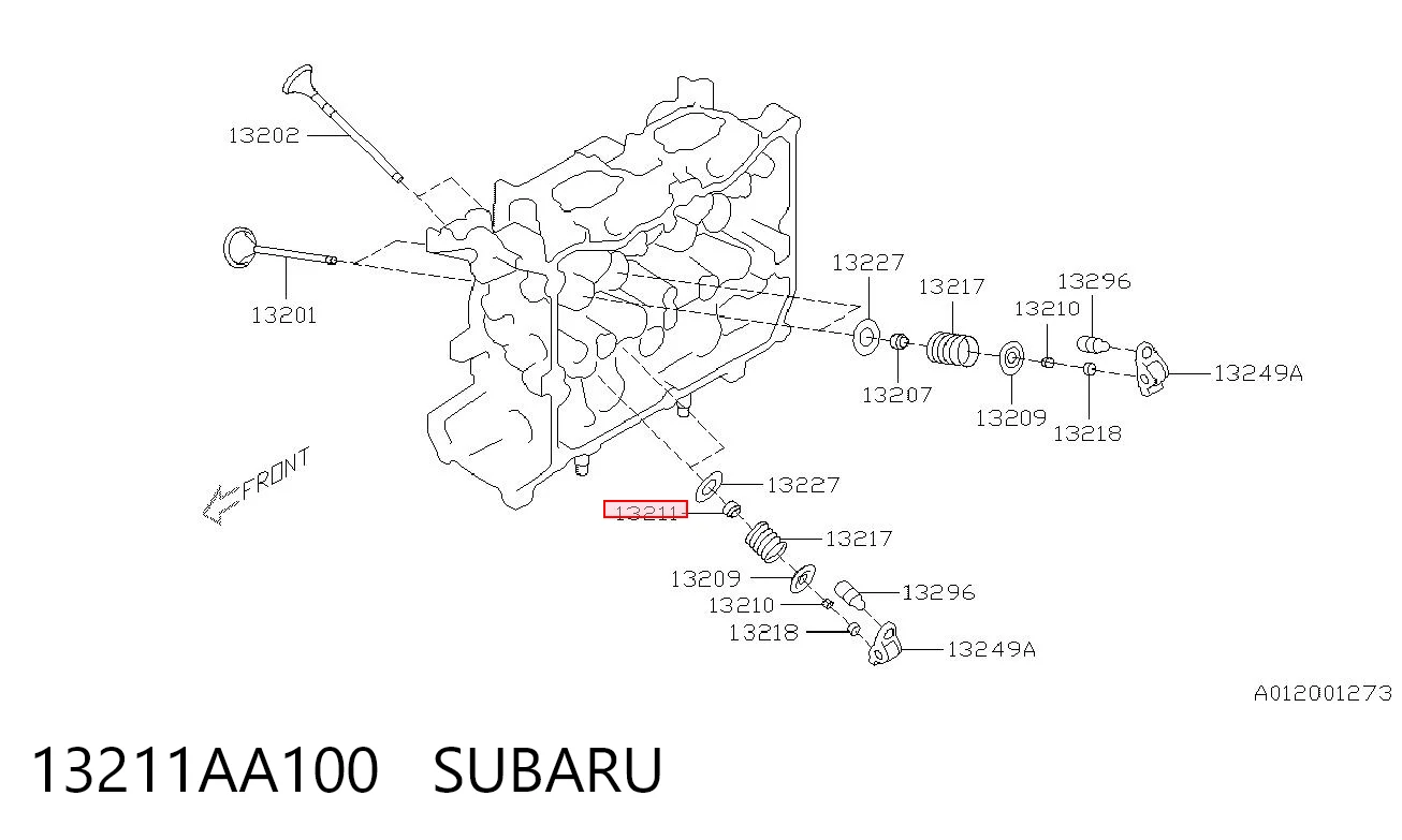 13211AA100 Subaru Сальник клапана (маслосъёмный), выпускного