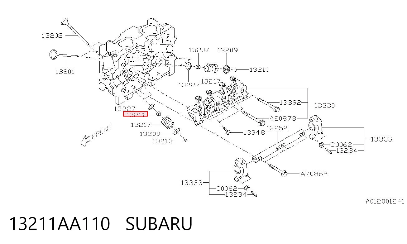 13211AA110 Subaru Сальник клапана (маслосъёмный), выпускного