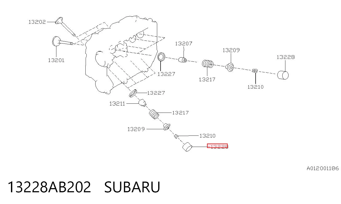 13228AB202 Subaru Гидрокомпенсатор