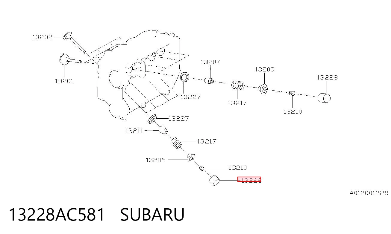 13228AC581 Subaru Гидрокомпенсатор