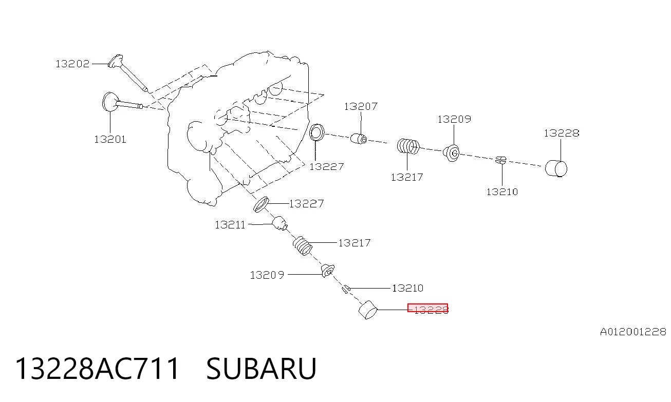 13228AC711 Subaru Гидрокомпенсатор