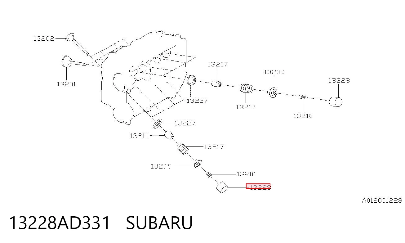 13228AD331 Subaru Гидрокомпенсатор