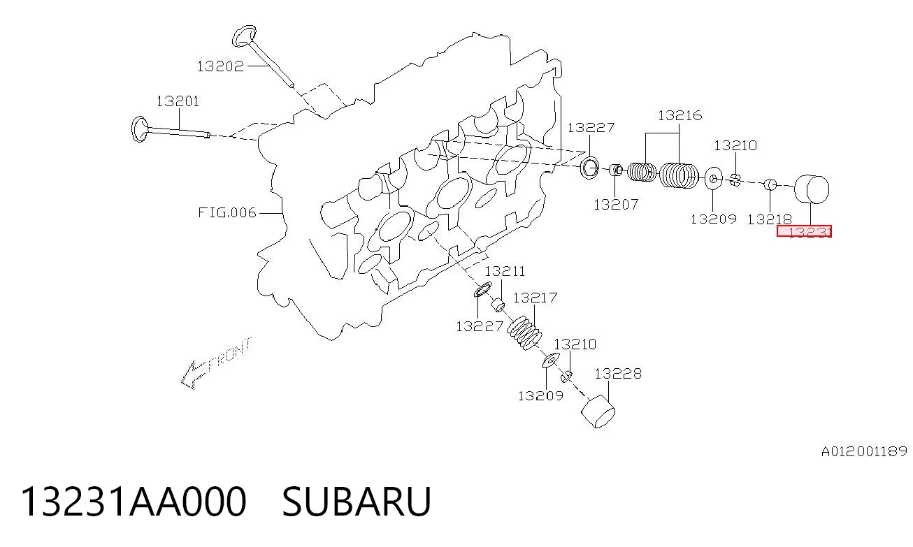 13231AA000 Subaru 