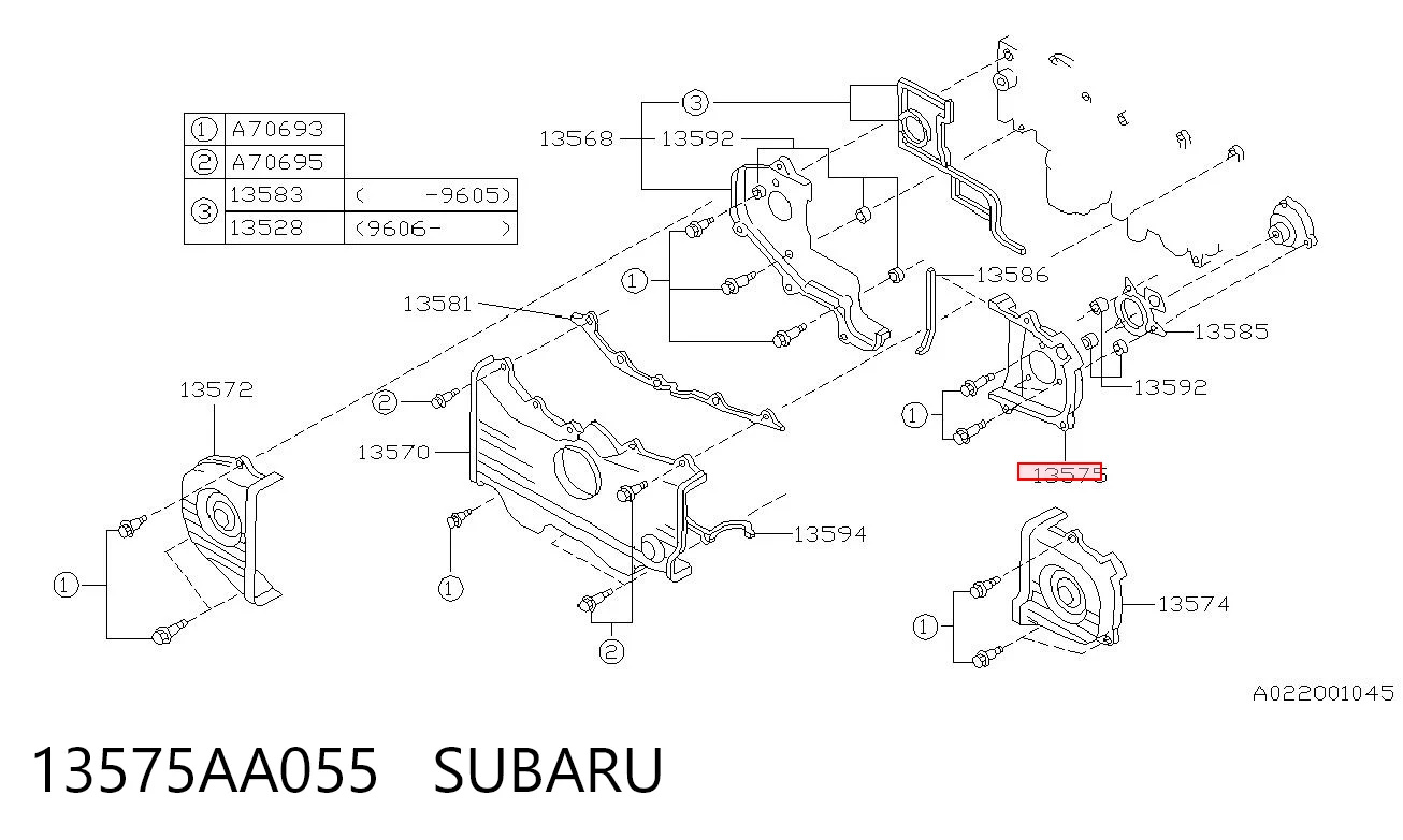 13575AA055 Subaru 