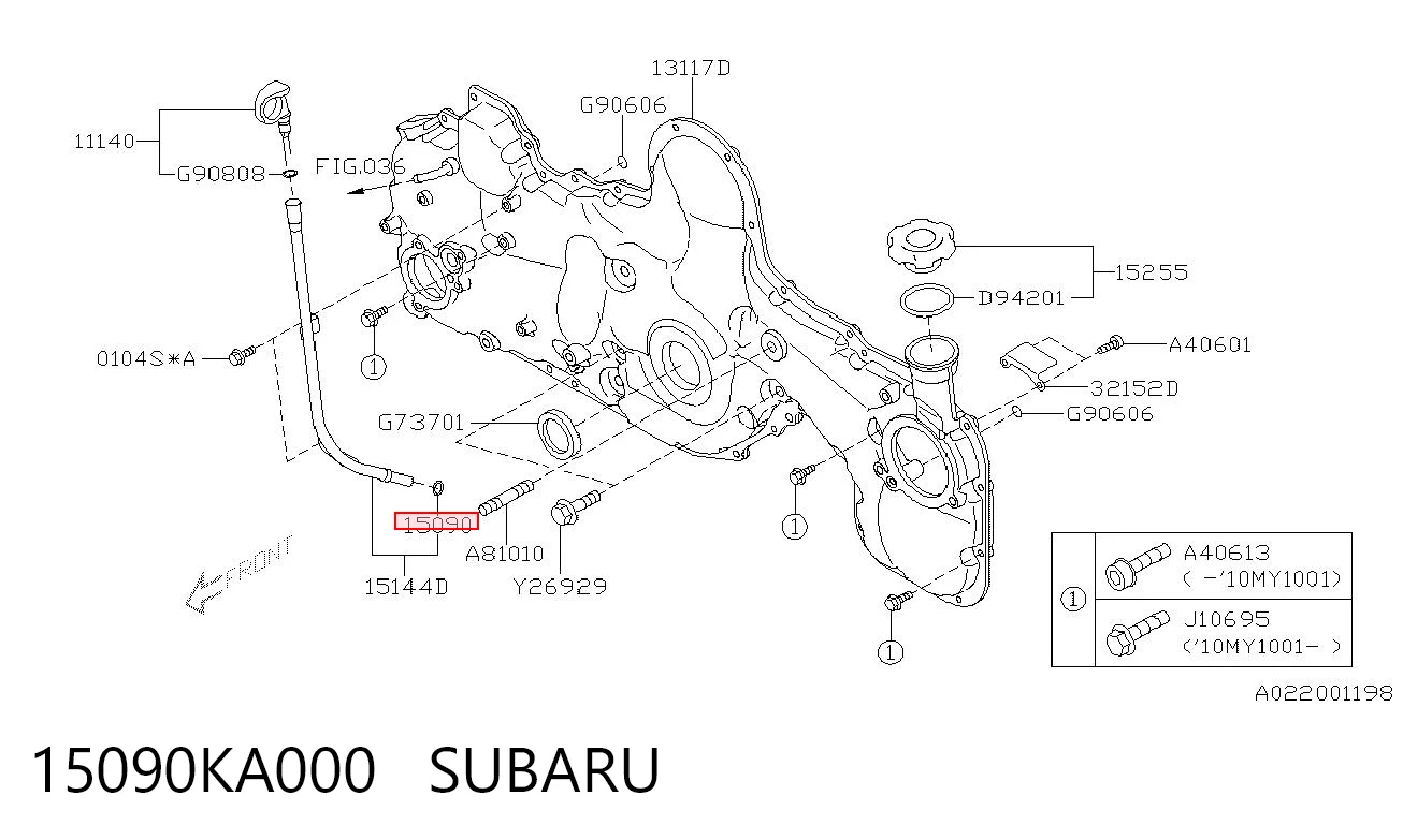 15090KA000 Subaru 