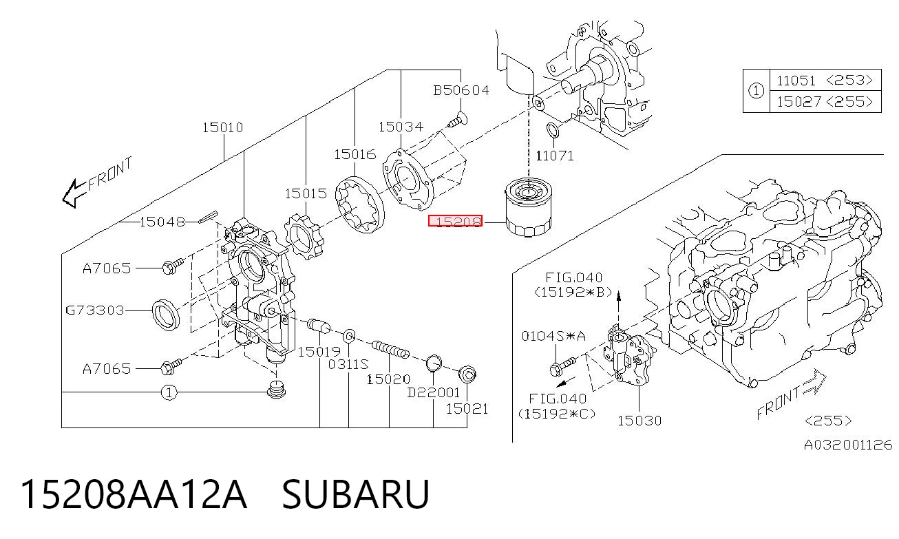 15208AA12A Subaru Масляный фильтр двигателя