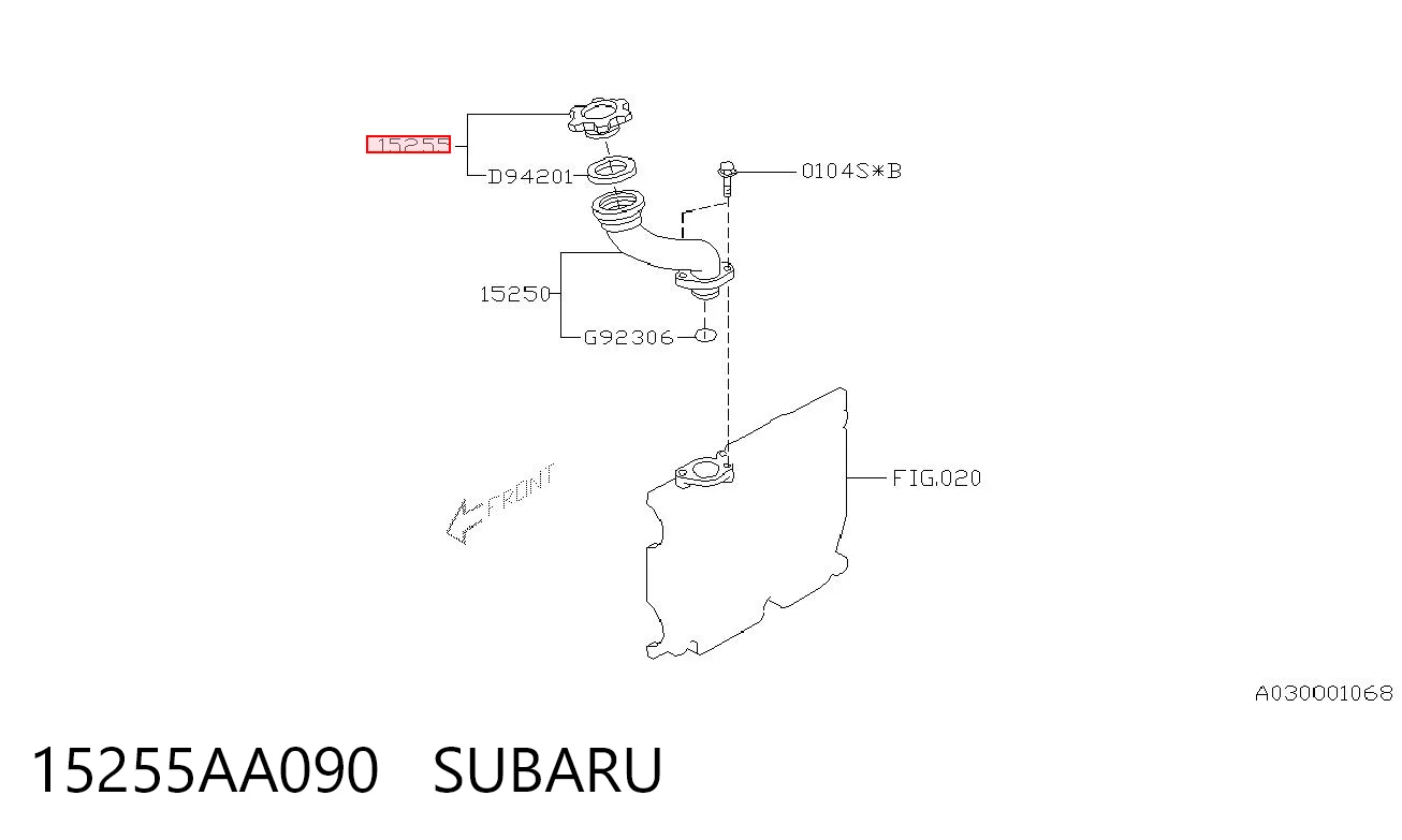 15255AA090 Subaru Крышка масляной горловины