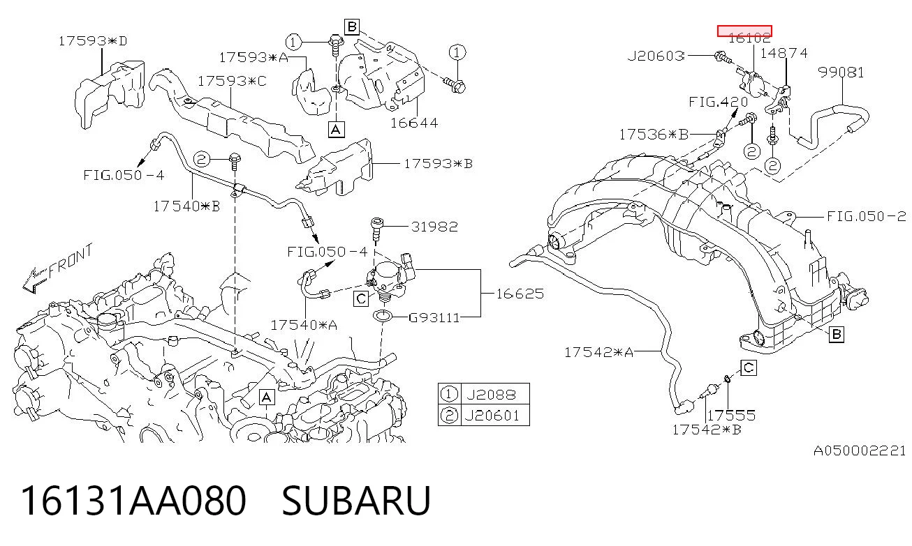 16131AA080 Subaru 