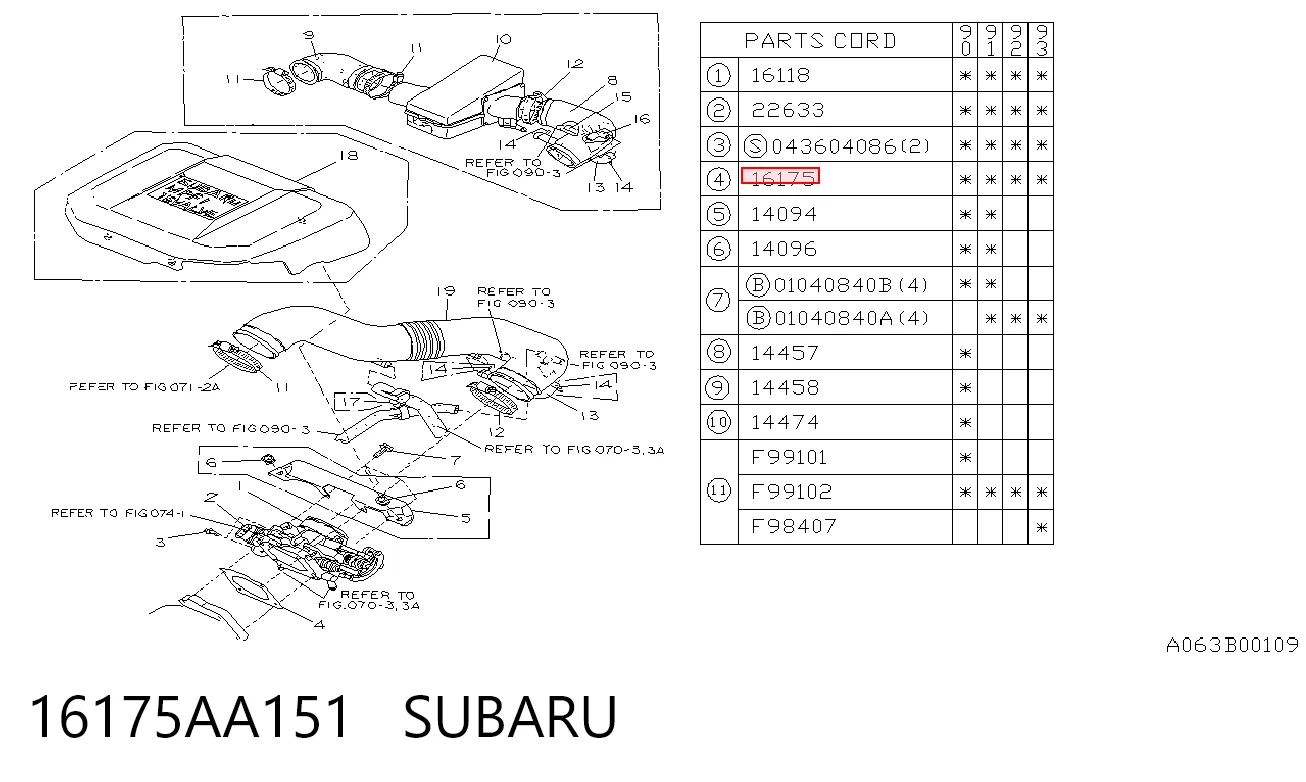 16175AA151 Subaru