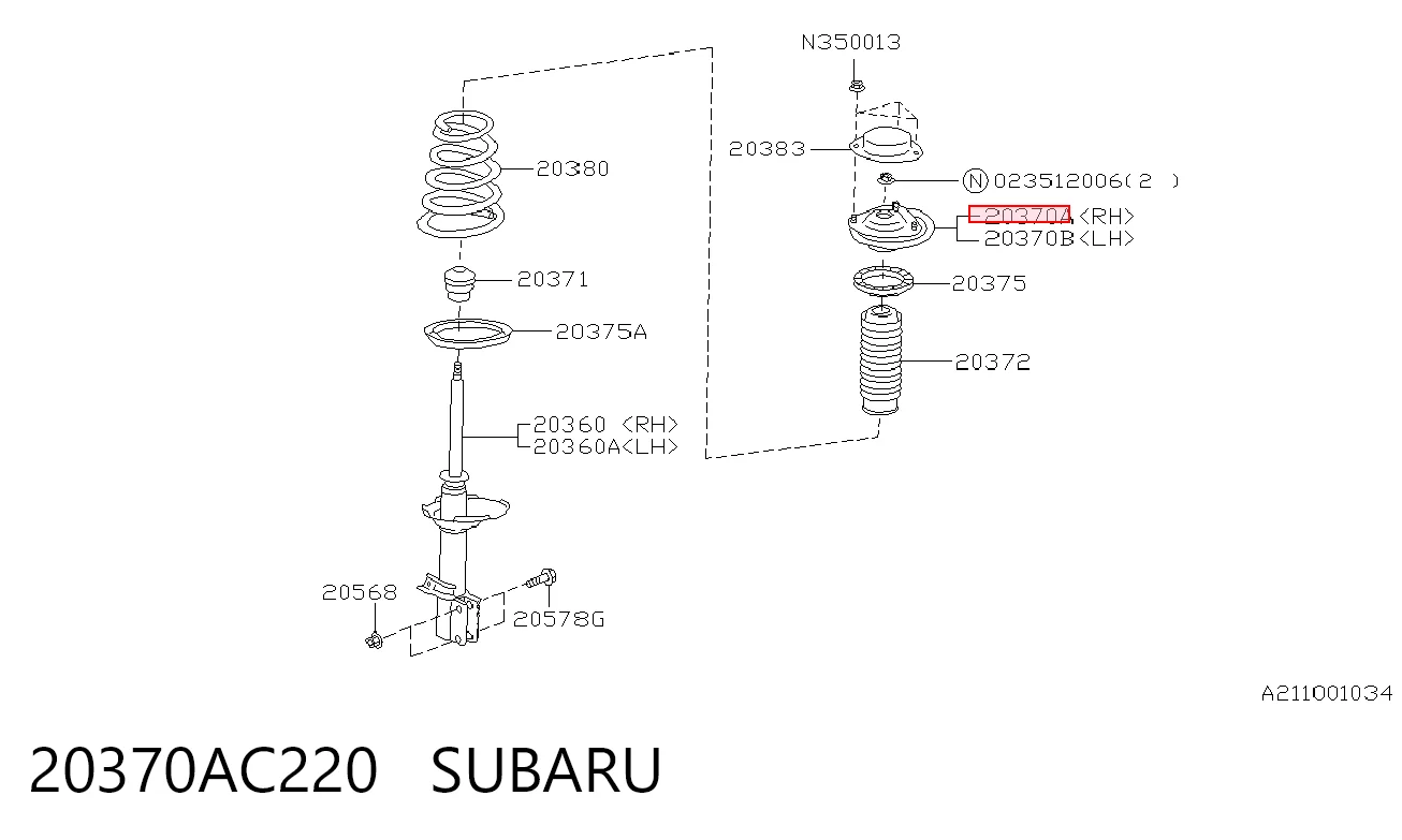 20370AC220 Subaru