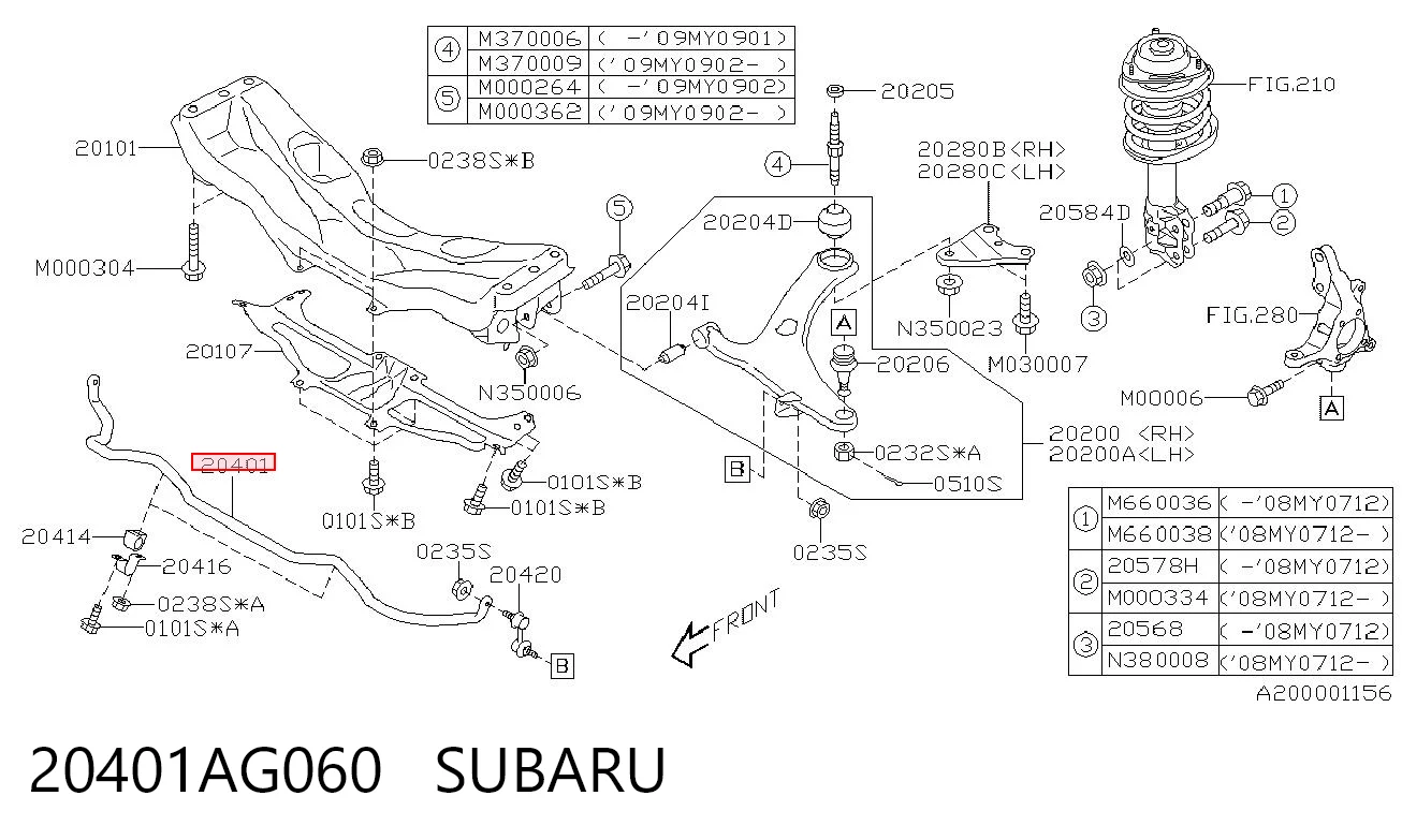 20401AG060 Subaru