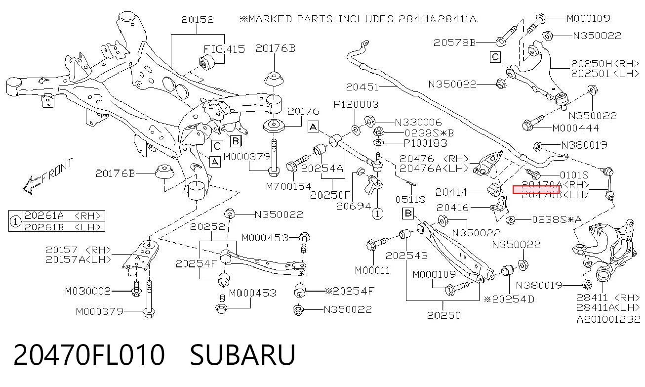 SL6755LM 555 Стойка стабилизатора задняя левая