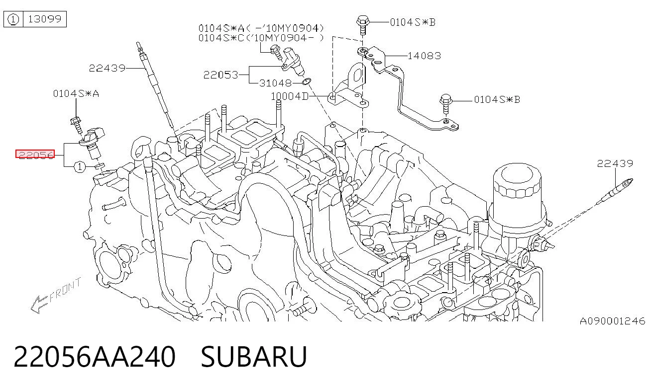22056AA240 Subaru Датчик распределительного вала